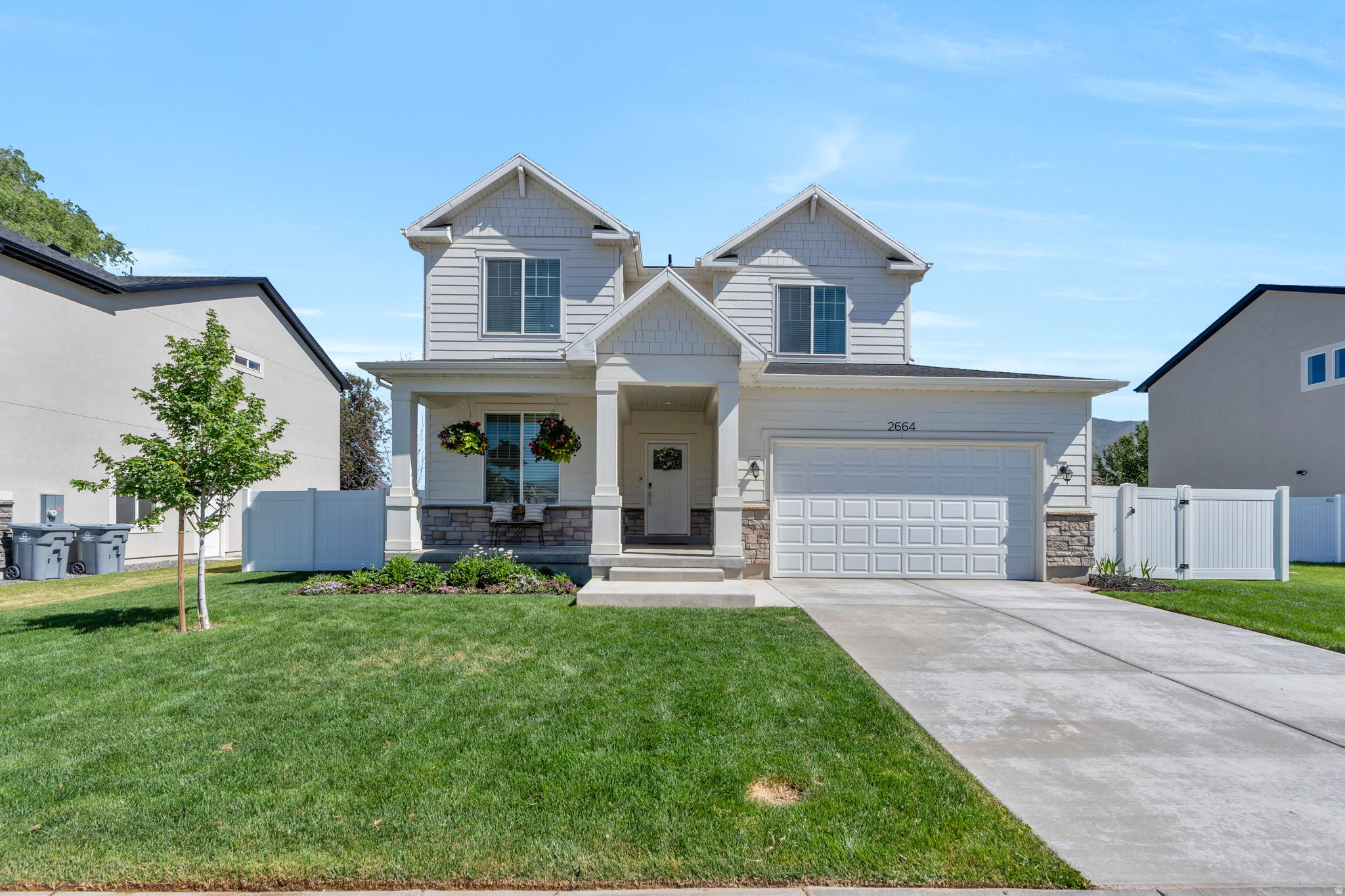 OPEN HOUSE SATURDAY JUNE 6, 11-1! Nearly brand-new home, fully finished basement with 9-foot ceilings downstairs and on the main level. With 5 spacious bedrooms, 3.5 bathrooms, and 3 family rooms, this stunning property offers open and airy living spaces perfect for entertaining and family gatherings. Located in the heart of Mapleton, with charming curb appeal and an amazing layout, it's surrounded by parks throughout the neighborhood, making it the perfect place to call home! Don't miss your chance to make it yours!    Square footage figures are provided as a courtesy estimate only and were obtained from appraisals.  Buyer is advised to obtain an independent measurement.
