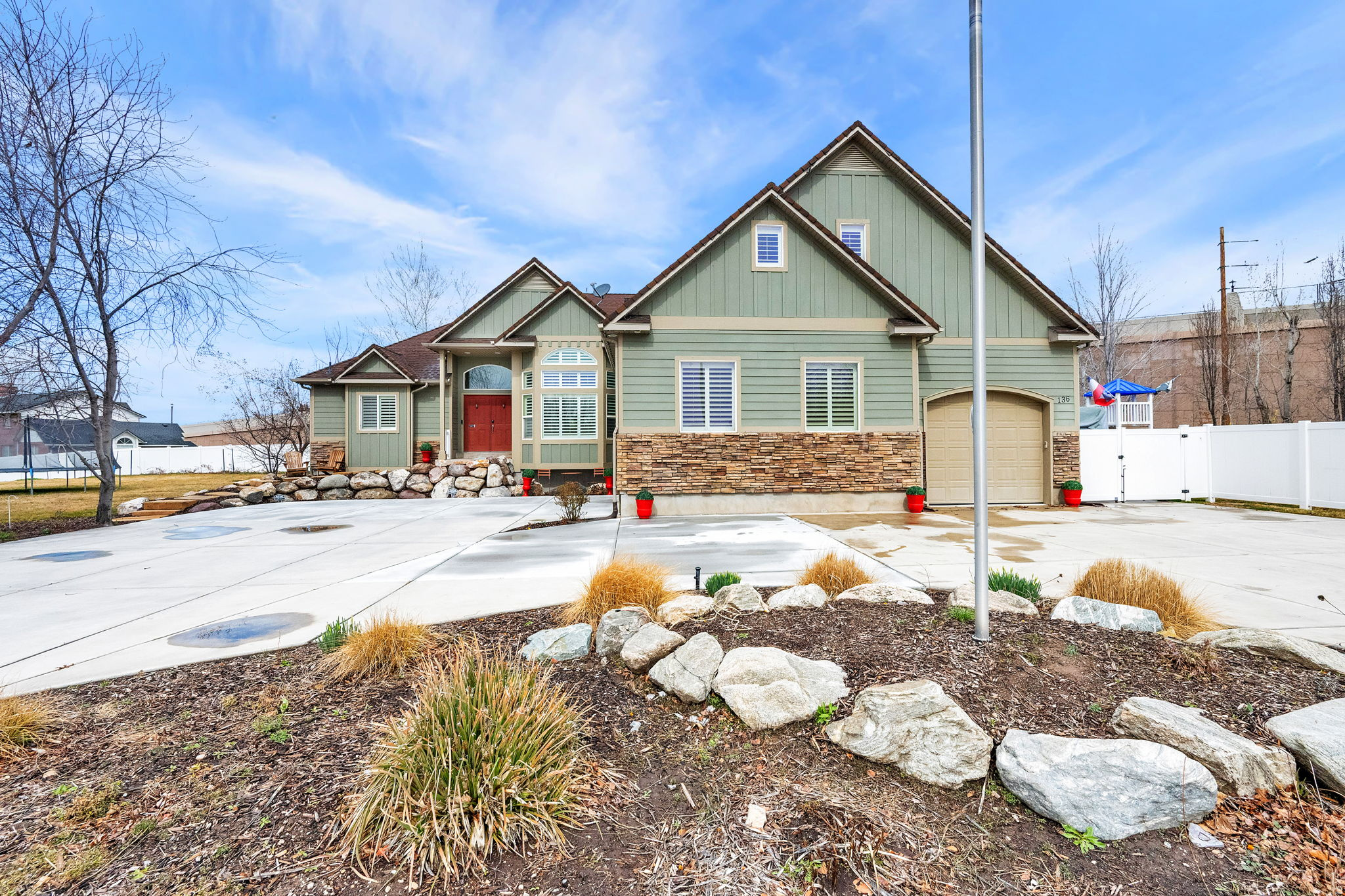 Beautiful rambler on a stunning -acre lot in a quiet West Kaysville cul-de-sac, just minutes from I-15 access and a short walk to Barnes Park and shopping. The home offers 5 bedrooms and an open-concept layout connecting the family room, kitchen, and breakfast nook. Additional features include formal living and dining, office/craft room, large bonus room, and two fireplaces. The finished basement includes a game room, theater area, and second kitchen for added flexibility. 3+ car garage with RV parking and full security system. The backyard is an incredible outdoor retreat featuring mature landscaping, a swimming pool, and an oversized deck with a gas fire table, creating the perfect space for relaxing or entertaining. A rare opportunity for space, comfort, and exceptional outdoor living in Kaysville. Square footage figures are provided as a courtesy estimate only. Buyer is advised to obtain an independent measurement.