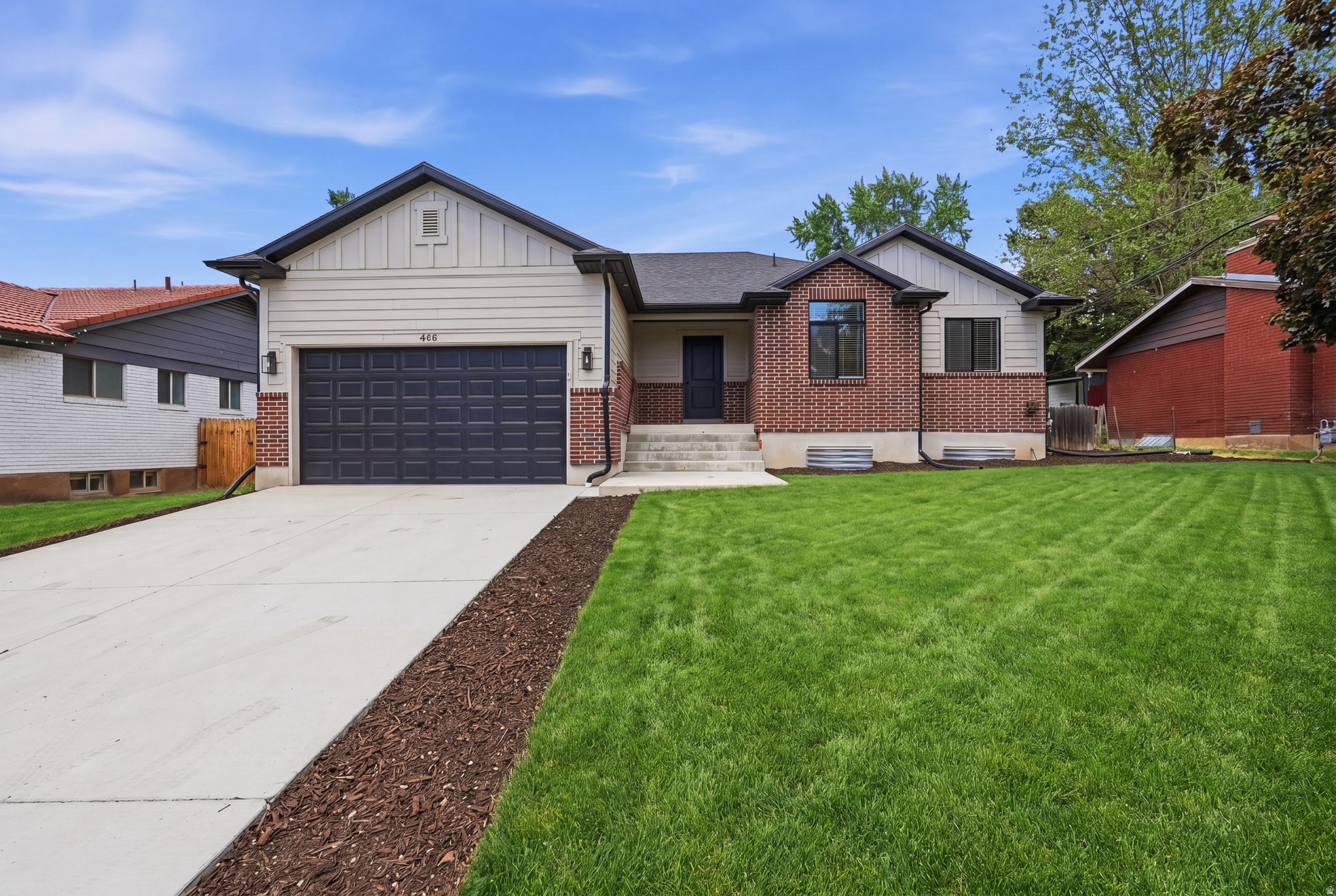 This modern, 2-year-old home is in an established neighborhood with NO HOA! Enjoy your summer evenings on the lighted, covered back patio and fire pit with beautiful mountain views of Ben Lomond Peak. The spacious open floorplan has tall, vaulted ceilings, 3 bedrooms, 2 FULL baths, and the unfinished basement has walk out access for a potential ADU. Just blocks from any of the local shopping and dining you need with easy access to I-15. Tucked in the corner of North Ogden, you will be 15 minutes up the canyon to Pineview Reservoir, Nordic Valley and Powder Mountain ski resorts, and all the outdoor adventures The Ogden Valley has to offer. This is a beautiful newer home in a beautiful area, don't miss out!  Square footage figures are provided as a courtesy estimate only and were obtained from county records.  Buyer is advised to obtain an independent measurement.