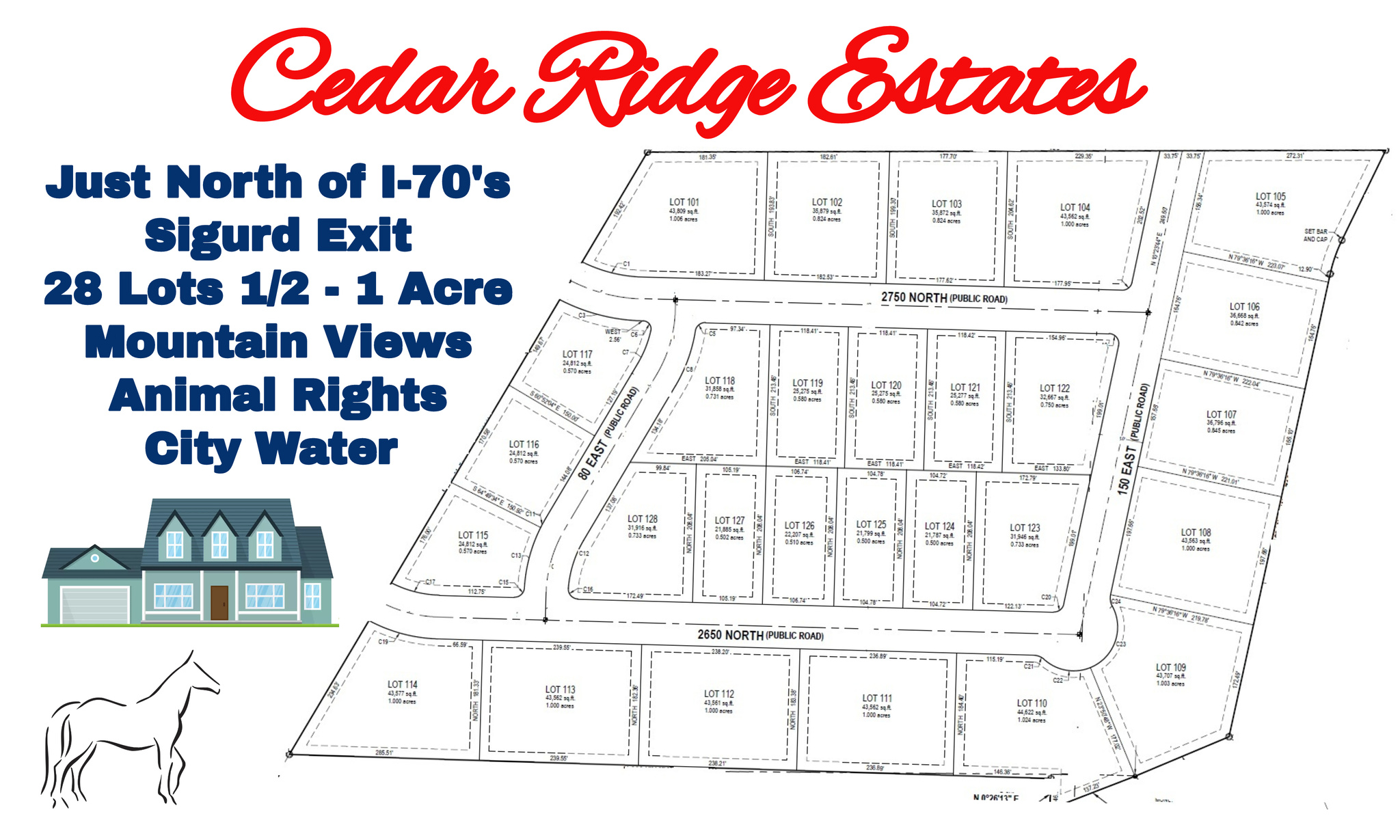 CEDAR RIDGE ESTATES - Land