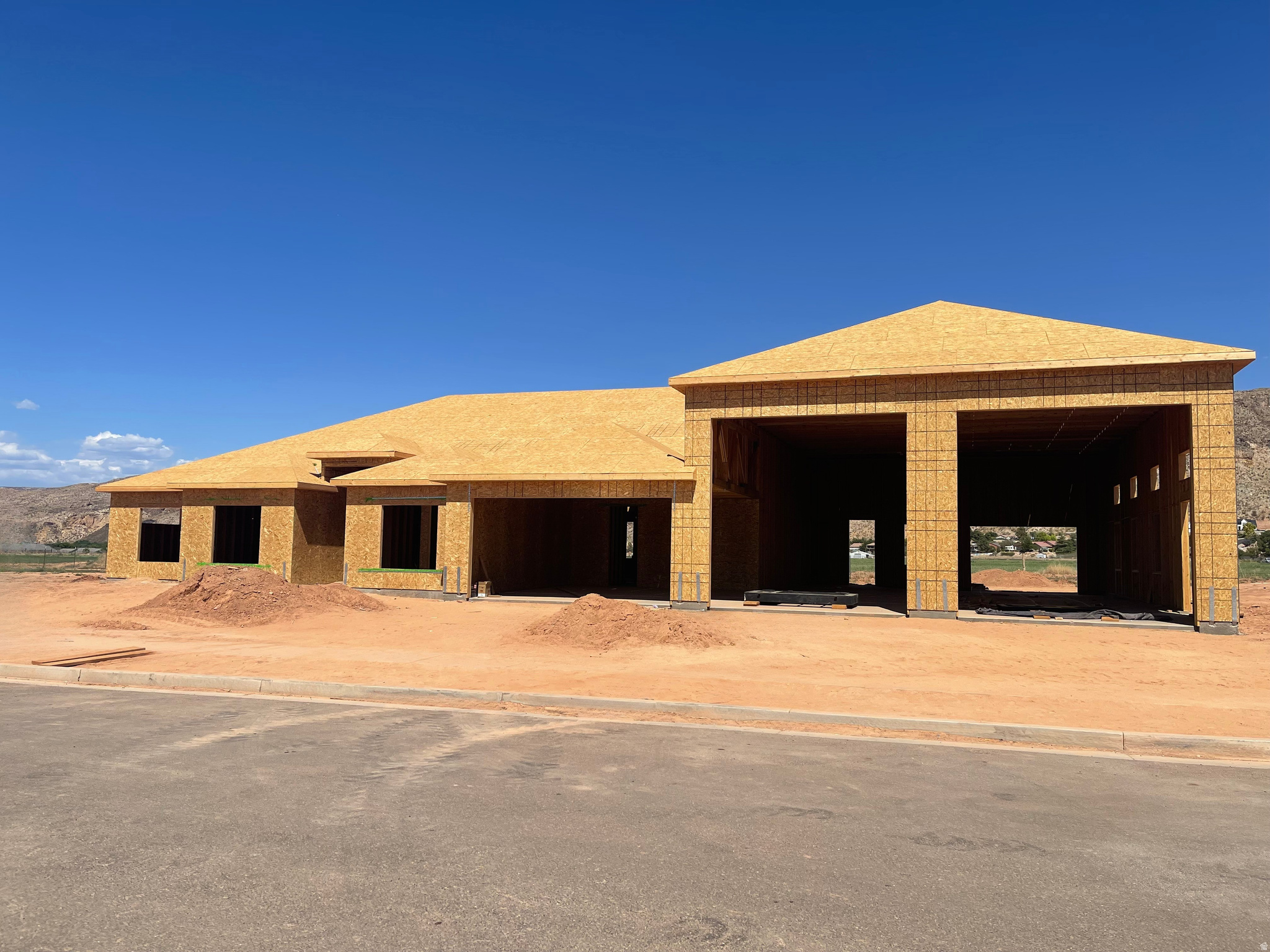 This under construction home is built to impress! Dual RV garage to store all of your toys. Roomy casita with it's own entrance, laundry and kitchenette for multigenerational living. Spacious living area with a grand kitchen and a walk in pantry.