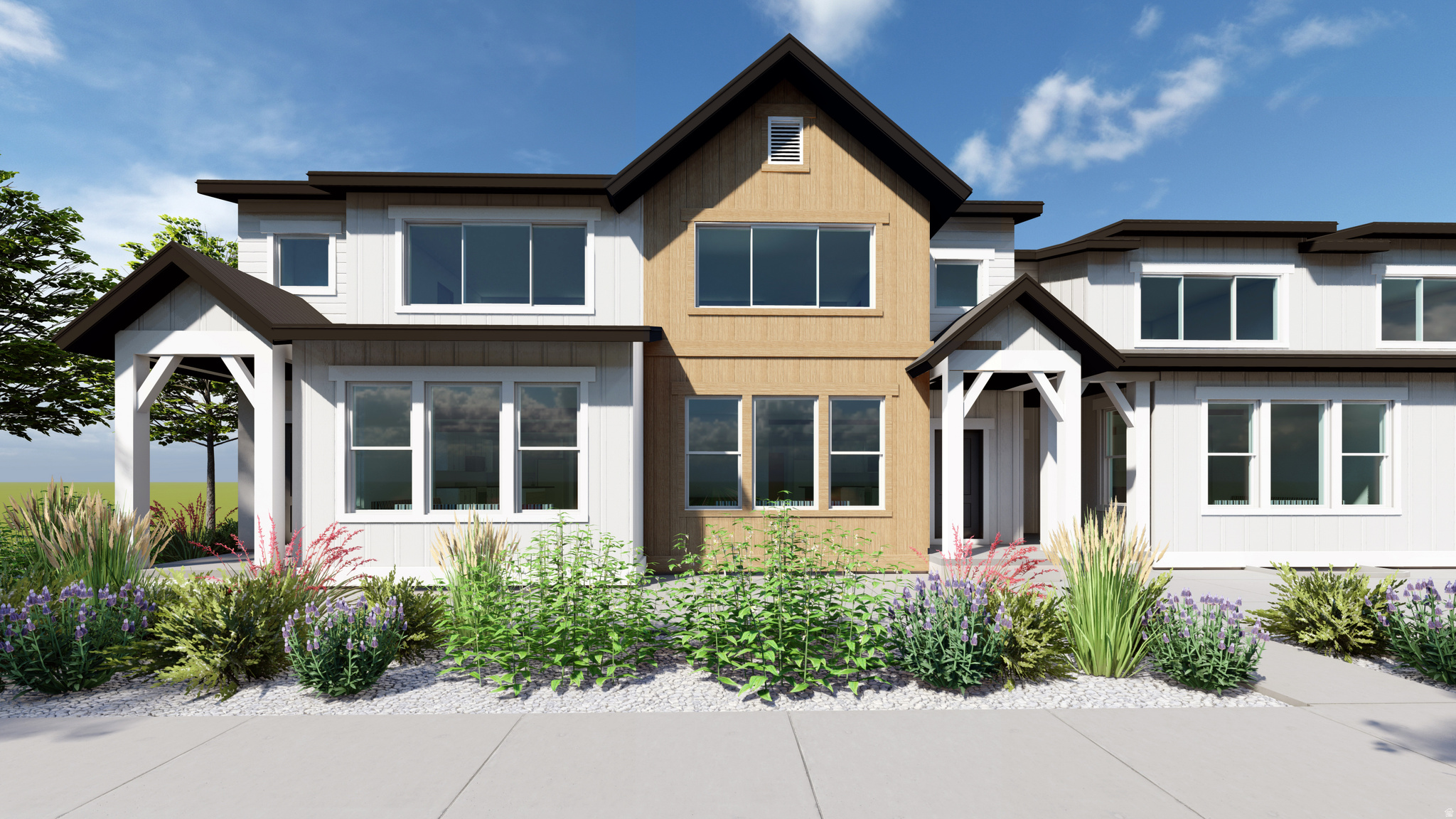 The Valley at Wildflower - 3024  Residence 2. Offering up to $20,000 towards closing costs or ask about our lower rates when financing with our preferred lender! Estimated completion in July. This home offers 3 bedrooms, 2.5 bathrooms, a loft, unfinished basement, an attached 2-car garage. The main floor includes a kitchen complete with white craftsman-style cabinets, motion gray countertops, and stainless steel appliances. Blinds are also included! The second floor includes a spacious owner's suite with a private bathroom, laundry room, two additional bedrooms, a loft and a full secondary bathroom. Square footage figures are provided as a courtesy estimate only and were obtained from the builder. Buyer is advised to obtain an independent measurement. Interior photos are of same style of home, but not the actual home. Rendering is for illustrative purposes only.