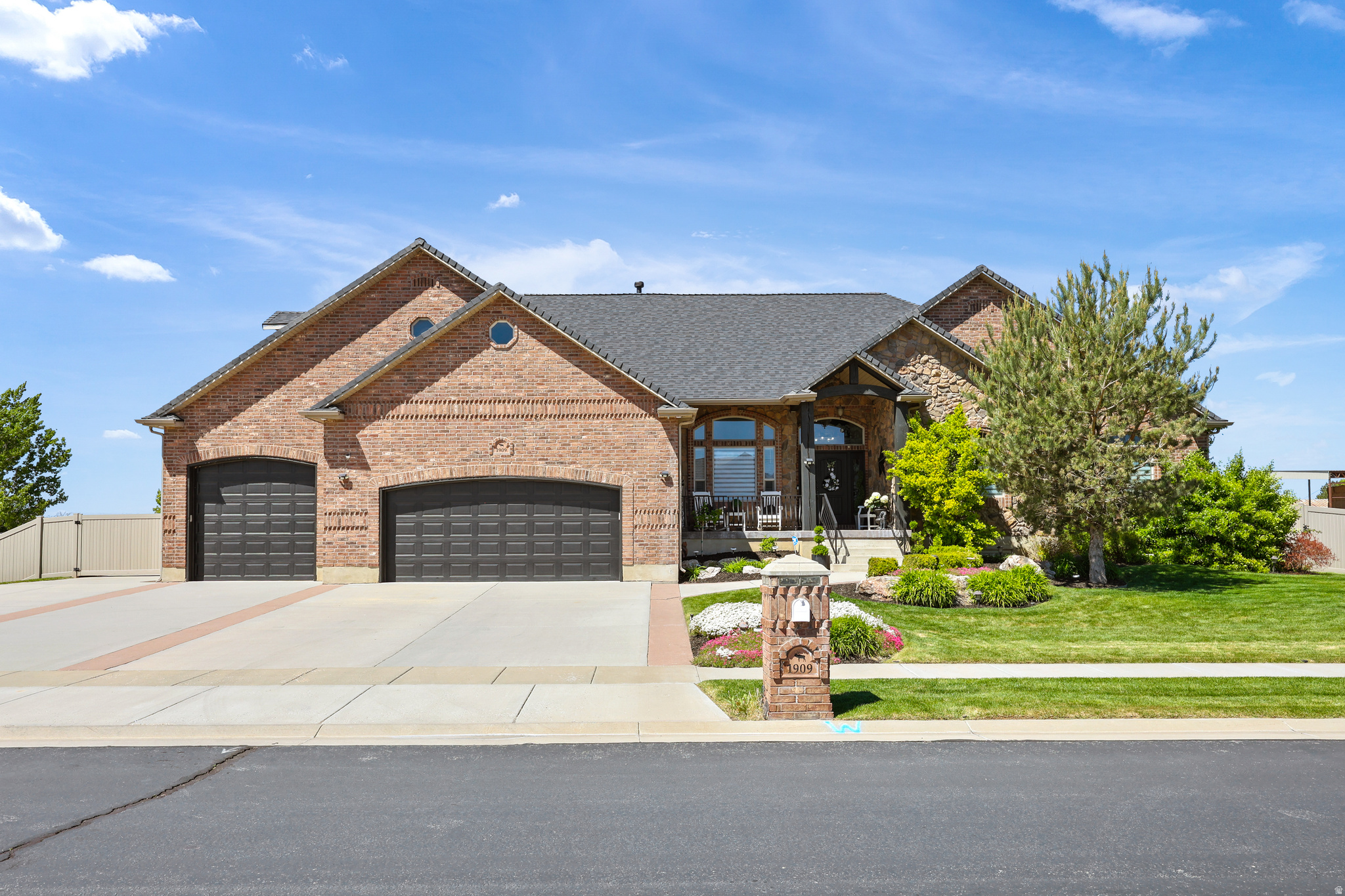 Luxury, space, and opportunity all in one-this is the property you've been waiting for. Set on a full acre, this beautifully updated 8-bedroom estate offers the perfect blend of high-end living and income potential. The home has been thoughtfully upgraded throughout, featuring a brand new kitchen designed for entertaining, a new roof, and quality finishes inside and out that give it a fresh, move-in-ready feel. The expansive layout includes a fully finished basement apartment with its own kitchen-ideal for rental income, multi-generational living, or long-term guests. Upstairs, you'll find standout features like double ovens, a generous butler's pantry, deluxe laundry space, and a massive 466 sq. ft. bonus room that can function as an additional bedroom, theater, or flex space. Step outside and the possibilities open up. With a full acre of land, there's ample room to create your dream backyard-add a pool, splash pad, pickleball court, shop, or custom outdoor retreat. The property is already dialed in with stamped concrete patios, covered porch with fan, gas BBQ hookup, full auto sprinklers, mature fruit trees, and powerful flood lighting to illuminate the entire space.Additional highlights include dual furnaces for efficiency, RV parking with full hookups and clean-out, and a garage workspace with stainless sink and hot/cold water. Located near outdoor recreation-fishing, biking, kayaking-and just 35 minutes from world-class skiing, this home offers both lifestyle and investment in one. A rare combination of luxury, flexibility, and future potential.