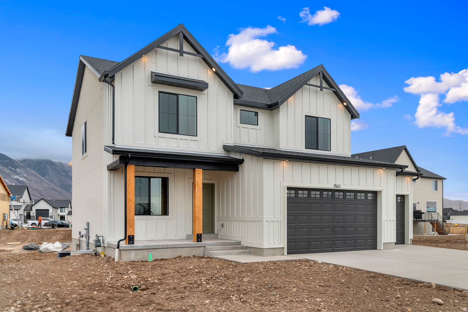 ** Special Interest Rates are Available ** if you use DHI Mortgage in addition to receiving up to $6,000 toward closing costs. The Carter floorplan - Modern Farmhouse 2 story with 3 bed, 2.5 bath, a huge loft, office on main level with laminate flooring, quartz countertops, island with bar seating, stainless steel appliances, gas range, large windows for natural light/views, separate shower/tub in primary bath, huge walk-in primary closet, unfinished basement with ADU capability, rough plumbed for a kitchen and full bathroom, separate basement entrance, .19 acre corner lot, extra deep 3rd car garage. Ask me about our generous home warranties, active radon Mitigation System, and Smart Home Package, which is included in this home. The actual home may differ in color, material, and/or options. Pictures are of a finished home of the same floorplan and the available home may contain different options, upgrades, and exterior color and/or elevation style. Square footage figures are provided as a courtesy estimate only and were obtained from building plans. No representation or warranties are made regarding school districts and assignments; please conduct your own investigation regarding current/future school boundaries.
