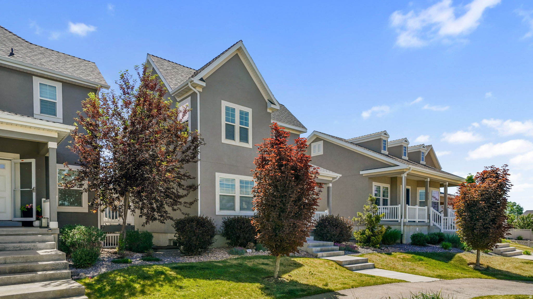BIG PRICE DROP! Welcome to this beautifully refreshed home in The Ridge - one of Lehi's most desirable communities. With brand new paint throughout, including the cabinets, and brand new carpet, this home is completely move-in ready.  One of the standout features of this property is its prime location directly across from Lehi City Park - a huge open green space right out your front door. Whether you're looking for room to play, walk the dog, or simply enjoy wide open views instead of another rooftop, this is a rare find in a neighborhood setting.  The spacious 2-story layout offers 4 bedrooms, 3 bathrooms, and a fully finished basement - plenty of room to live, work, and grow. The kitchen features granite countertops and a gas range, and the open patio is perfect for relaxing and taking in the mountain views.  The HOA covers full front and back landscaping and snow removal, so you can spend less time on maintenance and more time enjoying the community amenities - swim and tennis club, fitness center, pools, pickleball courts, and a clubhouse, all for just $119/month.  Located in the heart of Lehi with easy access to I-15, Silicon Slopes, shopping, dining, and top-rated Alpine School District schools - Fox Hollow Elementary, Lehi Jr. High, and Skyridge High School. The best of Utah Valley right at your doorstep.  Cash, Conventional, FHA, and VA offers welcome. Come see it today - this one won't last!  *Buyer and buyer's agent to verify all information including square footage, HOA details, schools, and any other material facts prior to closing.*