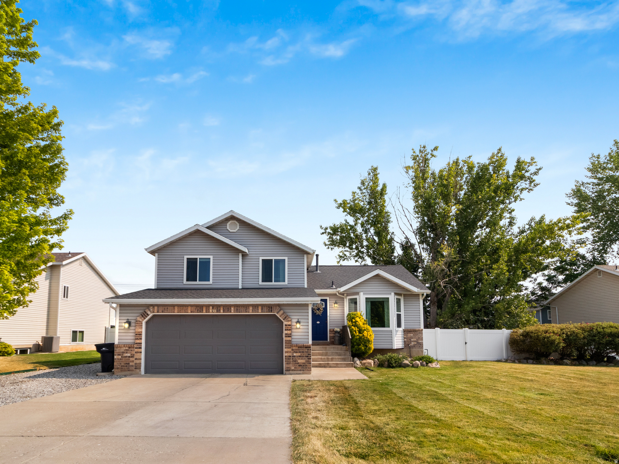 Stop the search-this is the one! Beautifully updated from top to bottom, this move-in ready 4-bedroom, 2.5-bath home is packed with upgrades and perfectly situated close to parks, schools, and shopping. Step inside and you'll immediately notice the fresh, modern feel created by updated LVP flooring, updated carpet, paint, doors and baseboards, blinds, and windows throughout. Major system updates provide peace of mind, including a newer roof, PEX plumbing with individual zone shutoffs, and a newer AC unit installed in 2023. The kitchen shines with refinished cabinetry, upgraded countertops, stainless steel appliances, a pantry, and included refrigerator, while refreshed bathrooms feature updated vanities and finishes. Additional upgrades include a Nest thermostat, reverse osmosis system, soft water unit, upgraded sump pump, insulated garage door, and newer garage door opener. Outside, you'll love the spacious yard designed for both fun and functionality, complete with RV parking, vinyl fencing, a large storage shed, upgraded siding, and full automatic sprinklers. With extensive updates already completed and so much value packed into one property, this home is ready for its next owner to move in and enjoy from day one  Square footage figures are provided as a courtesy estimate only and were obtained from  county records .  Buyer is advised to obtain an independent measurement.  Buyer to verify all.