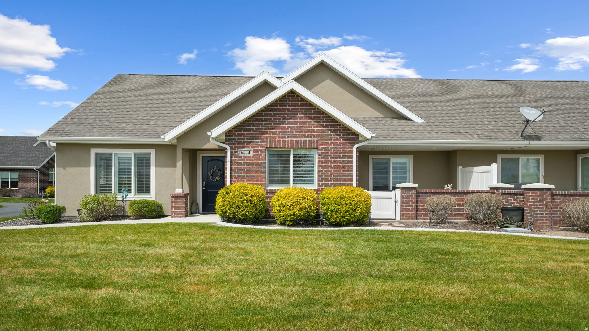 Enjoy the peaceful lifestyle you've been waiting for in this beautifully maintained rambler in a friendly active lifestyle  55+ Lehi community. Situated in a quiet part of the community, away from traffic and adjoining a small park, this home has unobstructed views of the lake and mountains. Designed for comfort and convenience, this move-in ready home features single-level living, vaulted ceilings, plantation shutters, and an open, inviting layout with lots of storage. Step outside to a private partially-covered patio, and take advantage of exceptional community amenities including a clubhouse with a kitchen, dining hall, movie theater, swimming pool, and fitness gym. HOA benefits include landscaping/mowing of all common areas, snow removal, trash collection, exterior insurance and more for easy low-maintenance living. Close to shopping, dining, medical services and entertainment..  Buyers must verify all info, acreage, school areas, zoning, and square footage.  Square footage figures are provided as a courtesy estimate only and were obtained from the county .  Buyer is advised to obtain an independent measurement.
