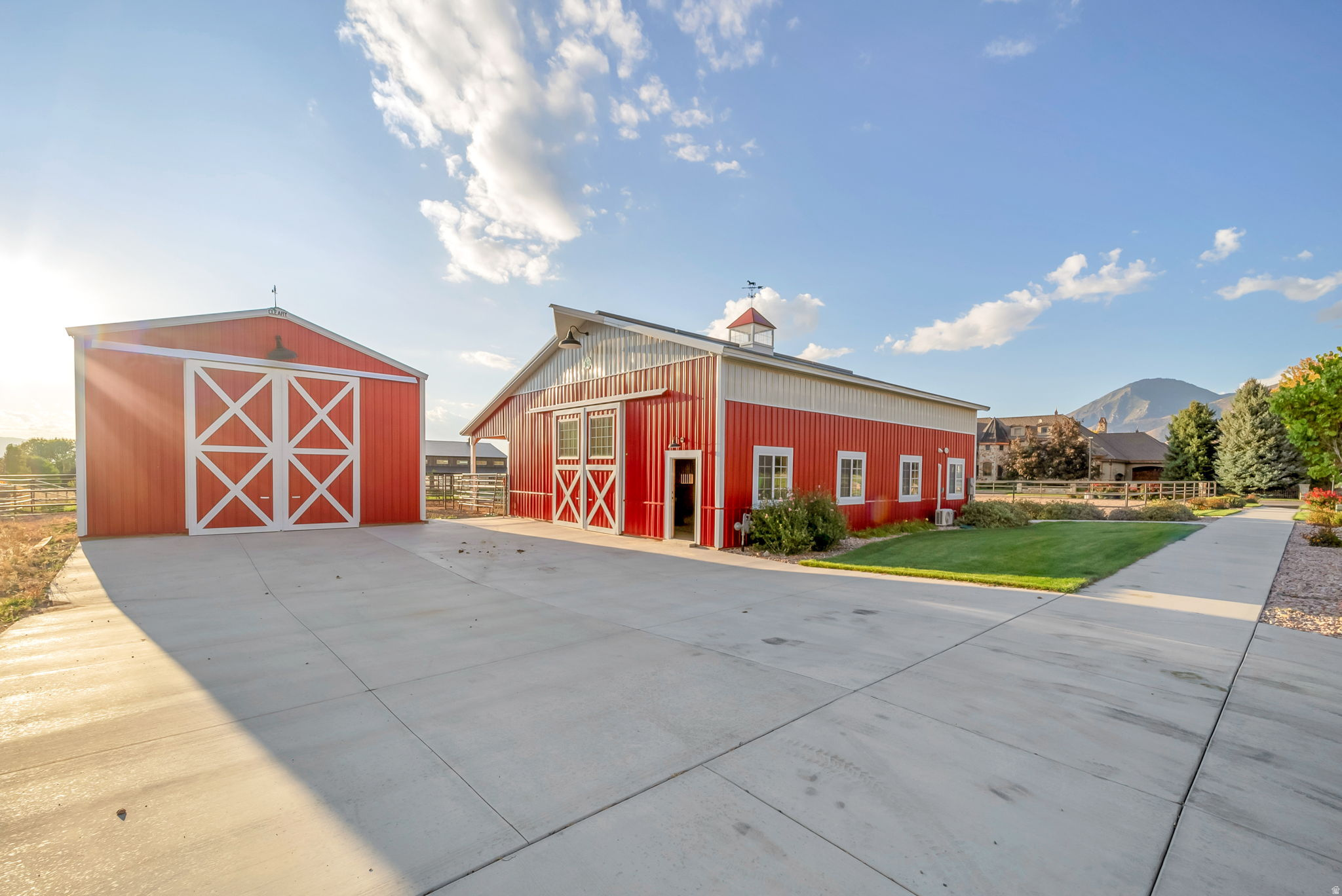 1.75 acres of prime land to build your dream home.  The land features  spacious and well-equipped horse property with a 2,304 sq. ft. barn designed for both comfort and functionality. The barn includes 4 stalls, a large tack room, a full bathroom with laundry hookups, and a dedicated horse wash area with an on-demand water heater and an infrared tube heater. Adjacent to the barn is a 576 sq. ft. hay barn, perfect for storing hay, feed, and supplies. The property also offers a riding arena and pasture land with automatic watering. This provides ample space for training, riding, and grazing. Ideal for equestrian enthusiasts or anyone seeking a ready-to-use horse setup in a peaceful country setting.  There is also plenty of space to build a home and fulfill the ultimate horse property dream.  The home across the street is for sale as well and can be purchased separately.  See MLS -2145592