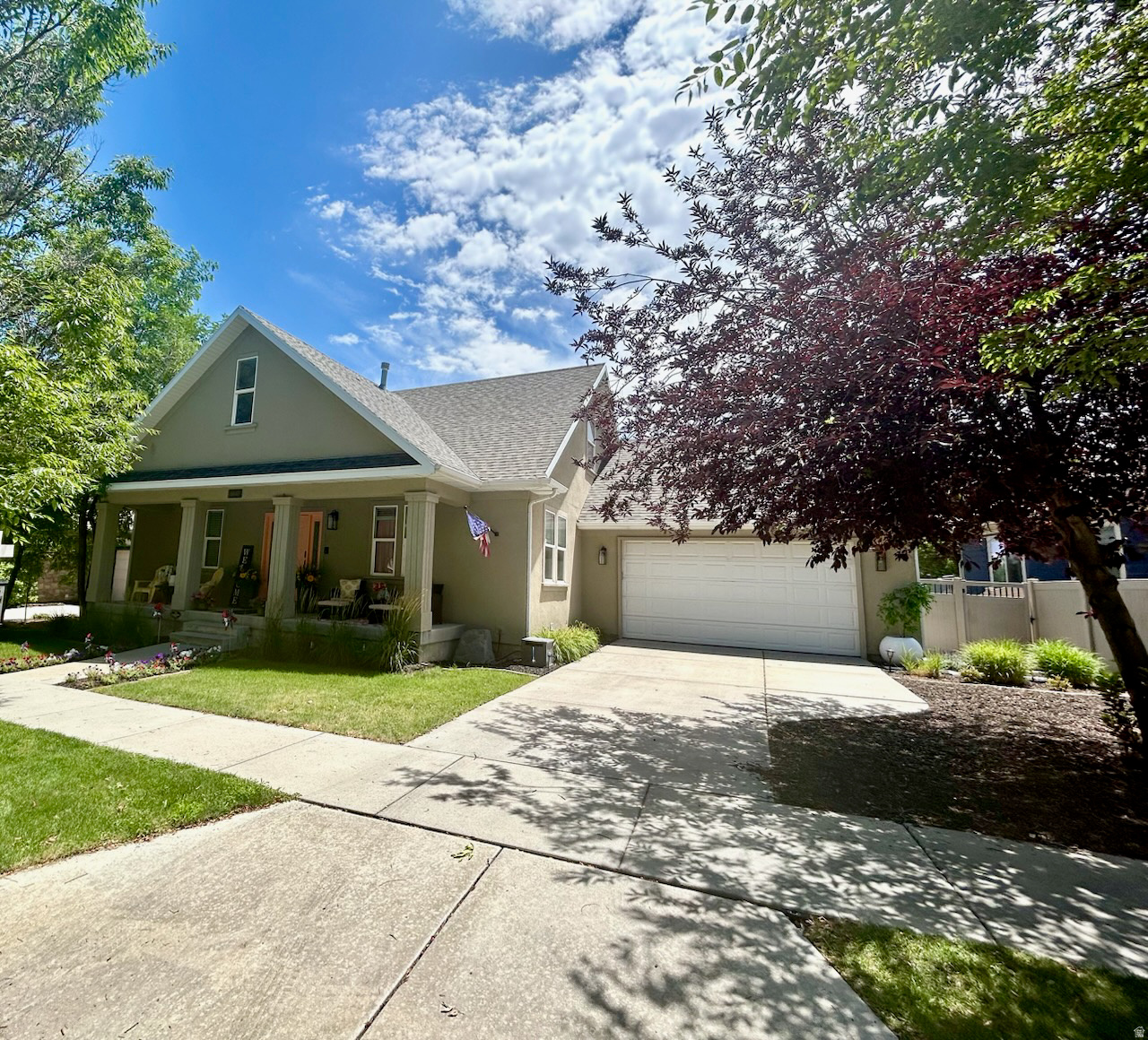 OPEN HOUSE THIS SATURDAY JULY 18th-2026 FROM 10 to NOON! SELLER IS OFFERING A $10K BUYER INCENTIVE WITH A FULL PRICE OFFER! BEAUTIFUL HOME WITH LARGE BACKYARD AND DECK!100% remodeled home with a main level that offers master suite (big walk-in closet, new flooring, paint and double sink vanity), open area great room (26 foot accent wall), separate living room, vaulted foyer and updated laundry room. New kitchen has glass tile, white quartz countertops, large island and ample storage with a roomy pantry. Upstairs offers two bedrooms with new paint/carpet and an updated full bathroom.  The walk-out basement has its own patio, kitchen (mother -in-law apartment), large cold storage, two  bedrooms (with large closets), fireplace, big family room, double sink bathroom and a 2nd laundry room (with sink and storage). This house has a great layout with lots of designated space on each level. (Basement is currently rented until the end of July) This house is located in a highly desirable area with only two blocks away from the Daybreak lake, restaurants, recreation center, pools, parks, trails and schools. Tree lined street with family neighborhood. Comfy front porch. Side garage. Easy to show!