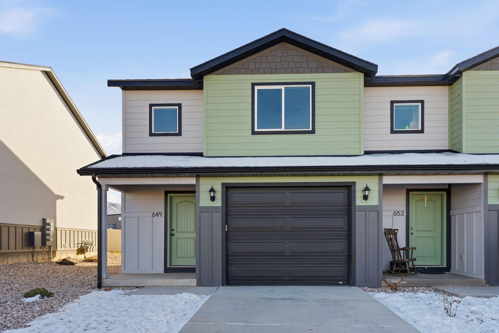 Live or invest in one of Fillmore's newest communities. These thoughtfully designed townhomes offer exceptional flexibility, ideal as a primary residence, second home, long-term rental, or approved short-term rental, making them a compelling opportunity for both homeowners and investors alike. Each residence features a functional and modern layout with three bedrooms and two full baths on the second level, while the main level offers an open-concept kitchen and living area designed for everyday living and entertaining, along with a convenient half bath. Clean finishes, efficient use of space, and low-maintenance design make these homes easy to own and effortless to manage. With major data centers planned nearby, Fillmore is positioned for continued growth, adding long-term value and strong rental demand potential. Located close to everyday conveniences, including restaurants, fuel, a car wash, hospital, and schools, these townhomes offer both accessibility and lifestyle ease. Most financing options are available, and the seller is willing to contribute toward buyer closing costs and interest-rate buy-downs, making ownership even more attainable. Whether you're looking to live, invest, or do both, this is a rare opportunity to secure a versatile property in a growing market, new construction, income potential, and low-maintenance living all in one.
