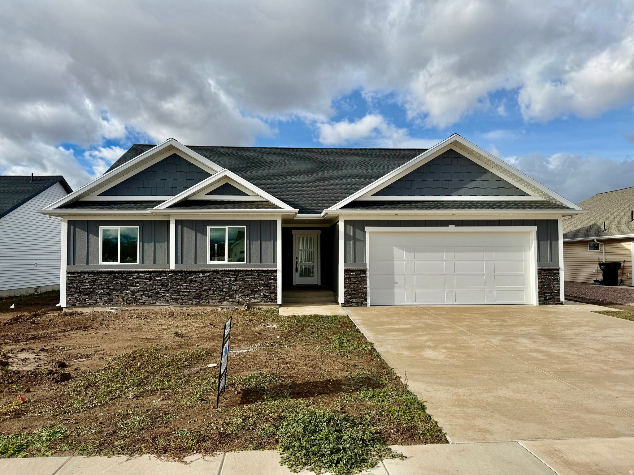 Gorgeous new construction in brand new subdivision in Preston. Enjoy the high end finishes and quality construction. Details include LP siding, custom trim work and tile work throughout and beautiful custom cabinets.  Great floorplan with 3 spacious bedrooms including a primary suite with beautiful ensuite with large walk in shower. You will love the quality and attention to detail in this home built by one of the area's favorite builder.