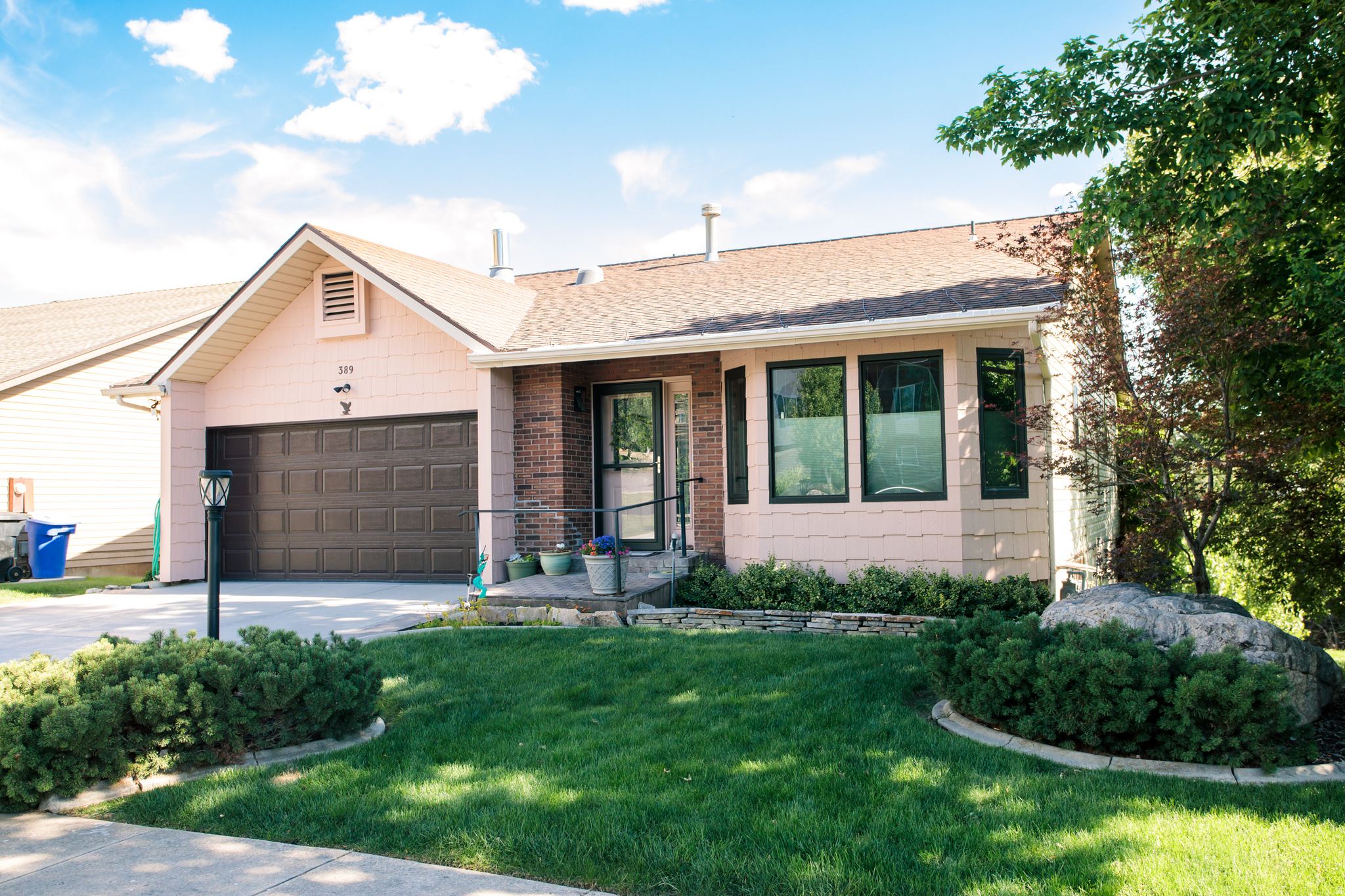 THIS HOME HAS MANY NICE FEATURES INCLUDING A LARGE DECK WITH A GREAT VIEW.  LARGE MASTER BATH WITH 5' X 7' SHOWER, WATERPROOF VINYL FLOORING AND DOUBLE SINKS AS WELL.  CROWN MOULDING AND EXTRA LIGHTING IN VARIOUS ROOMS. SHELVING IN FURNACE ROOM WILL REMAIN.