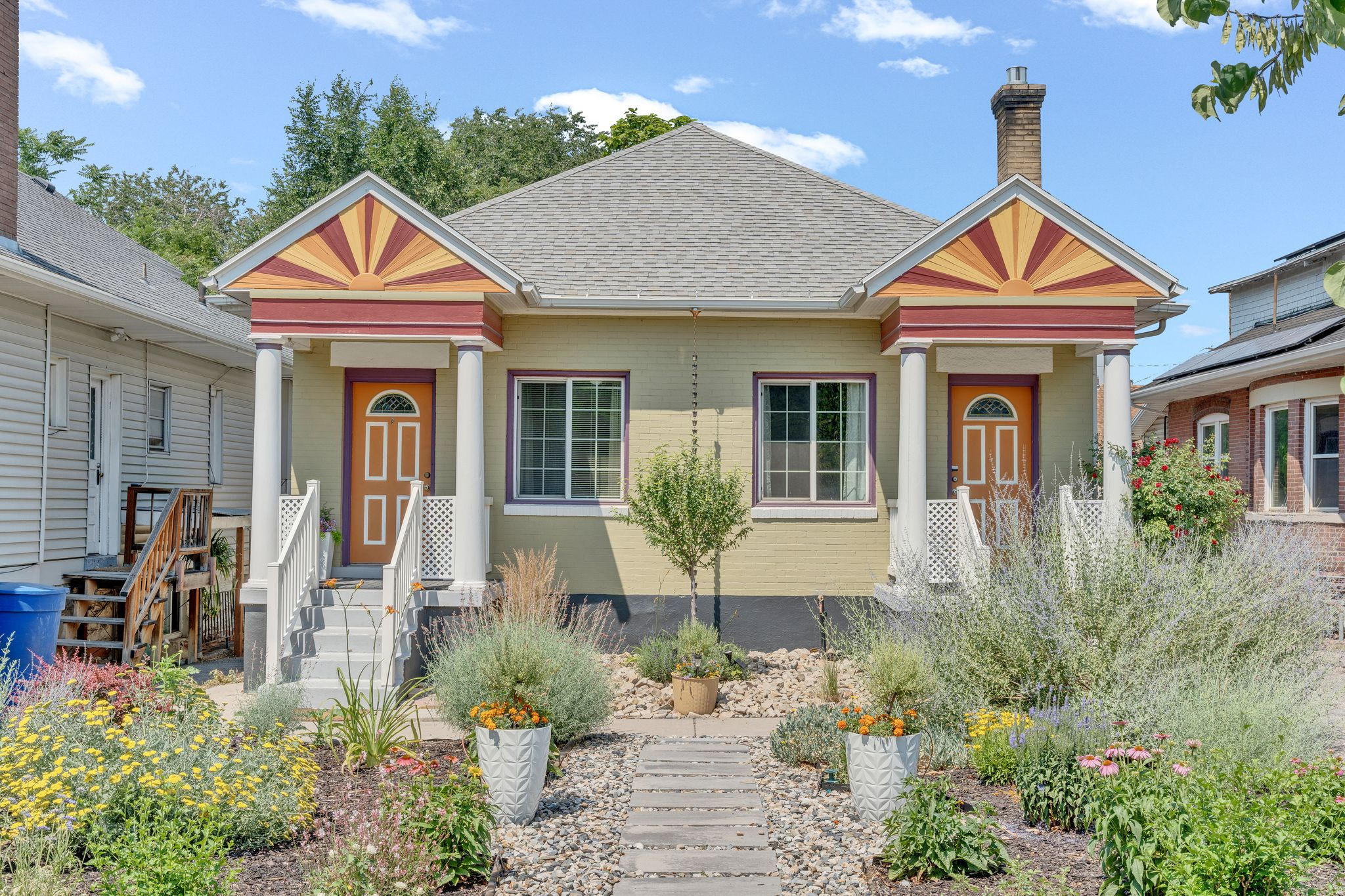 Exceptional opportunity to own a beautifully updated side-by-side duplex in the heart of Salt Lake City's highly sought-after 9th & 9th District. Whether you're an investor looking to add a quality asset to your portfolio or an owner-occupant hoping to offset your mortgage by renting one unit, this property offers outstanding flexibility and value.  Unit 614 features a spacious floor plan with two bedrooms, one bathroom, and a convenient walk-out basement. Unit 618 offers a comfortable one-bedroom, one-bathroom layout highlighted by a newer gas fireplace with tile surround. Both units have been thoughtfully updated with flooring, modern kitchens, and gas ranges.  Major improvements include a new roof and water heaters in 2019, updated kitchen appliances in 2019 and 2024, and electrical wiring upgrades completed in 2023, providing peace of mind for years to come.  Off street parking, high ceilings and a lovely, private backyard along with a xeriscape front yard complete this delightful duplex!  Enjoy living close to the vibrant shops, restaurants, cafes, and local attractions that make 9th & 9th one of Salt Lake City's most desirable neighborhoods. You'll also be conveniently located near the University of Utah, Liberty Park, Trolley Square, downtown Salt Lake City, and more.  This is a great opportunity to own an income-producing property in an unbeatable location.  All information is deemed reliable but not guaranteed.  Buyer is advised to obtain an independent inspection.
