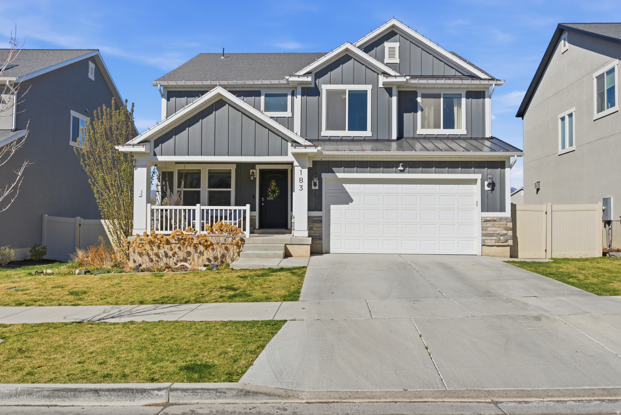 OPEN HOUSE SATURDAY MAY 9 FROM 11:00 TO 1:00 Beautifully maintained home featuring soaring high ceilings and plenty of windows that fill the space with natural light.  The open and airy layout creates a seamless flow between living, dining, and kitchen areas perfect for both everyday living and entertaining.  Spacious kitchen with large island bar pantry, and stainless steel appliances. Upstairs is 4 bedrooms includes primary suite with separate tub & shower, and large walk in closet.  Enjoy the privacy of a fully fenced yard, ideal for relaxing, pets, or outdoor gatherings.  This move-in ready home offers comfort, style, and functionality in a desirable location close to shopping, dinning, and everyday conveniences. Sq. Ft. is  as courtesy form an appraisal . Sq. Ft. and all information to be verified by buyers.