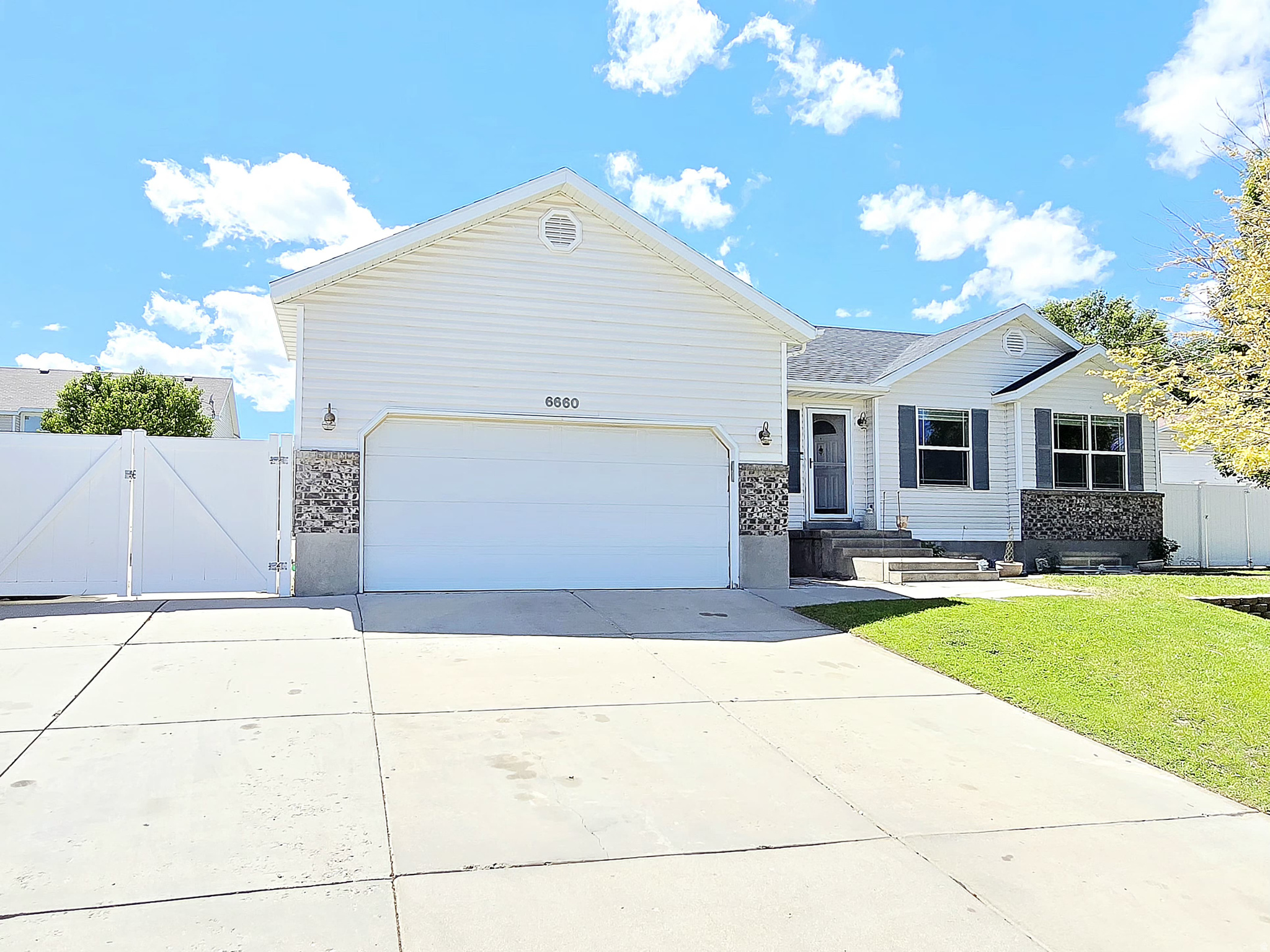 Come see this Beautiful and well kept home in quiet West Jordan neighborhood. Open floor plan, vaulted ceilings, Gorgeous landscaped yard, Big RV parking, and patio has hot tub hook-ups ready! Basement has potential to be converted into a mother-in-law apt! NEW ROOF! Don't miss out!!! Square footage figures are provided as a courtesy estimate only and were obtained from county. Buyer is advised to obtain an independent measurement. All information provided is deemed reliable but is not guaranteed and should be independently verified by buyer and Buyer's agent.