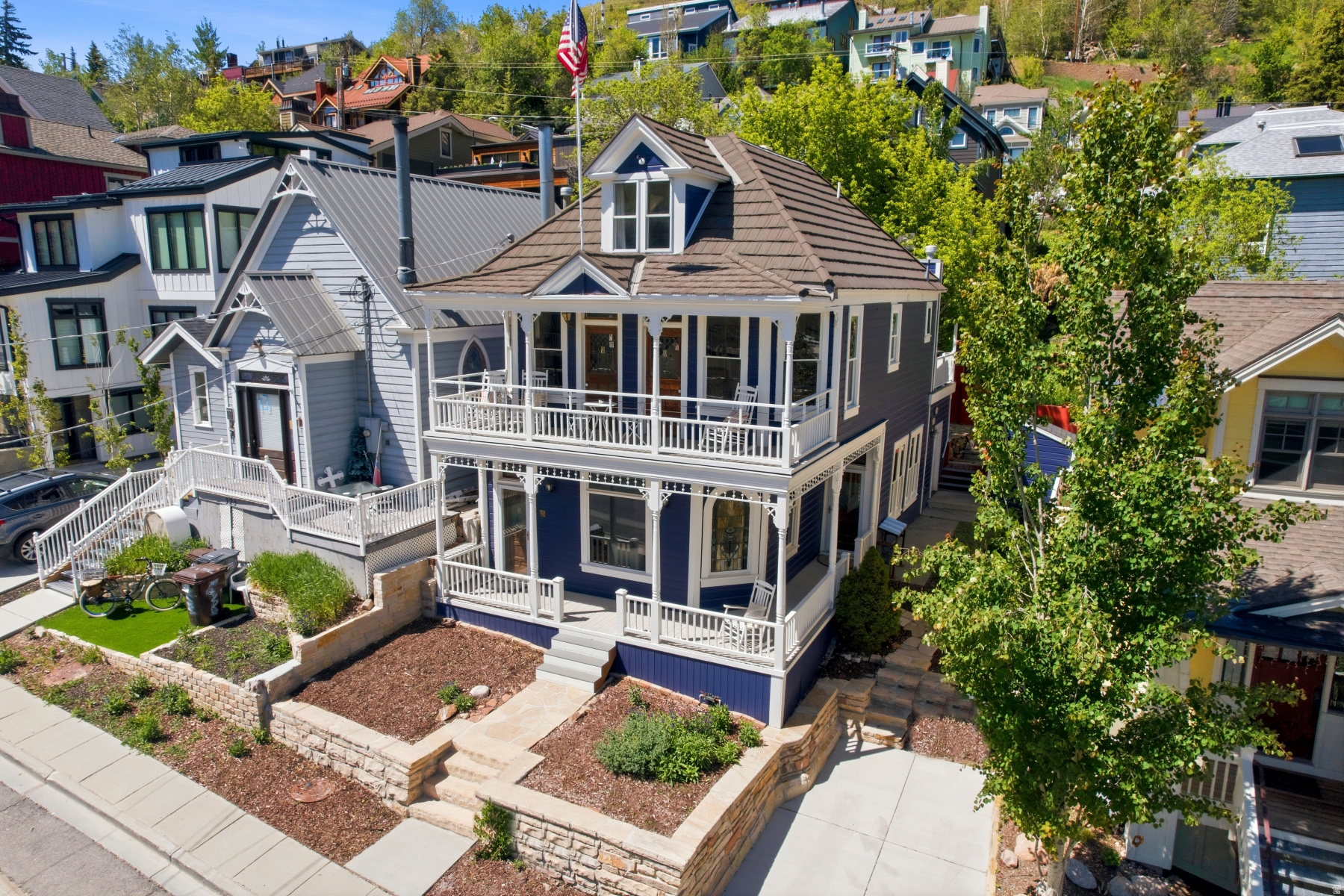 Built in 1901, this Victorian landmark has stood on Park Avenue for 125 years. Built by, and for its first 47 years the personal home of Samuel Raddon, longtime owner, editor, and publisher of the Park Record, it is a home that shaped Park City's character-and still defines it today.  Four bedrooms, four baths, and a location that delivers both heritage and convenience. Walk to Main Street for dinner. Steps from Main Street and Upper Norfolk Avenue & the Quit n' Time ski run for first tracks. Live in a piece of Park City's past while enjoying everything that makes the town what it is today.  The craftsmanship speaks for itself-intricate trim work, original stained glass windows, and the kind of attention to detail these Victorians were known for. Materials and artistry meant to last generations. Original character meets thoughtful updates throughout, giving you a home that honors its history.  This isn't just another historic property. It's the Raddon House. A Park City landmark waiting for its next chapter, and yours.