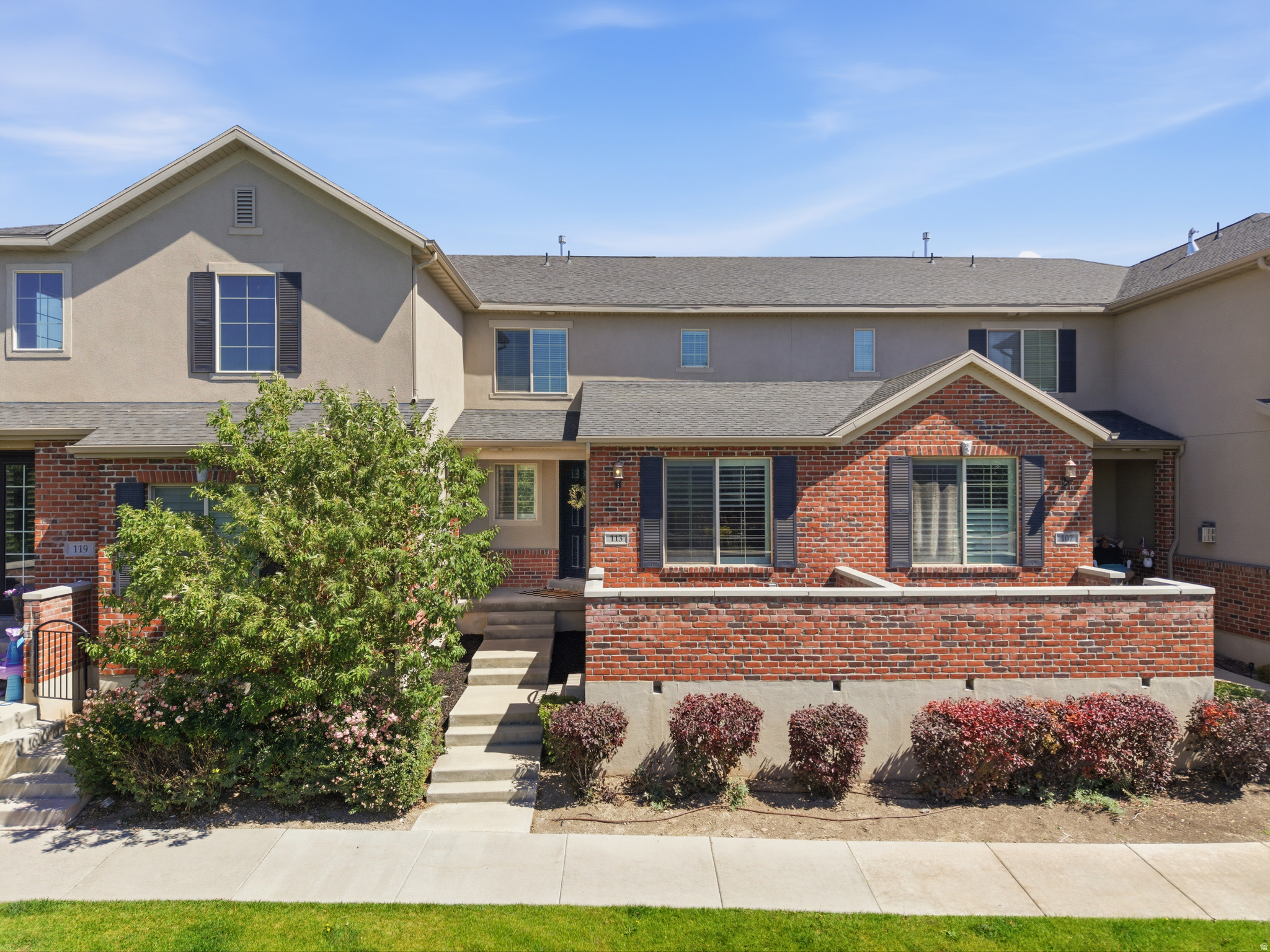 **** Welcome to this beautifully updated and meticulously maintained townhome, nestled in the coveted The Walks @ Ivory Ridge Community! **** This townhome boasts 2300 SF + 3 bedrooms and 2.5 bathrooms, 2-car garage,  and a large unfinished basement prepped to accommodate an additional bedroom, full bathroom, and family room. This townhome faces one of two private community parks, making spending time outside a must. Step inside to a spacious open-concept layout with extra-high ceilings on main floor, plantation shutters in living room, low-maintenance plank laminate flooring throughout main floor, and updated lighting throughout. The modern kitchen boasts maple cabinets, quartz countertops, and a center island with island seating, making it a perfect gathering spot. The oversized primary suite is a true retreat, offering beautiful views of the private park, a large walk-in closet, and a luxurious en-suite bath with subway tile, a double vanity, soaking tub, and glass-enclosed shower. The main-floor laundry room offers extra storage and convenience. The two-car garage provides plenty of storage and ensures hassle-free winter mornings. The community offers lots of extra parking for guests. Enjoy the resort-style amenities - The Ivory Ridge Community offers an exceptional lifestyle, with access to the Swim & Tennis Club, clubhouse, well-equipped fitness center, instructor-led fitness classes, swim lessons for the kids, youth swim team, indoor and outdoor tennis courts, and pickleball courts. Lehi Fiber has recently been installed in the community, ensuring high-speed internet connectivity. Residents also enjoy the beautiful parks and playgrounds just steps away. Located within walking distance to the elementary, middle school, and high school! This townhome is perfectly located just minutes from restaurants, Thanksgiving Point Golf Club, the Outlets at Traverse Mountain, recreation, and offers easy access to I-15. Also, walking distance from the Murdock Canal trails system. With thoughtful updates, exceptional community amenities, and an unbeatable location, this home is the complete package. Schedule your private showing today!