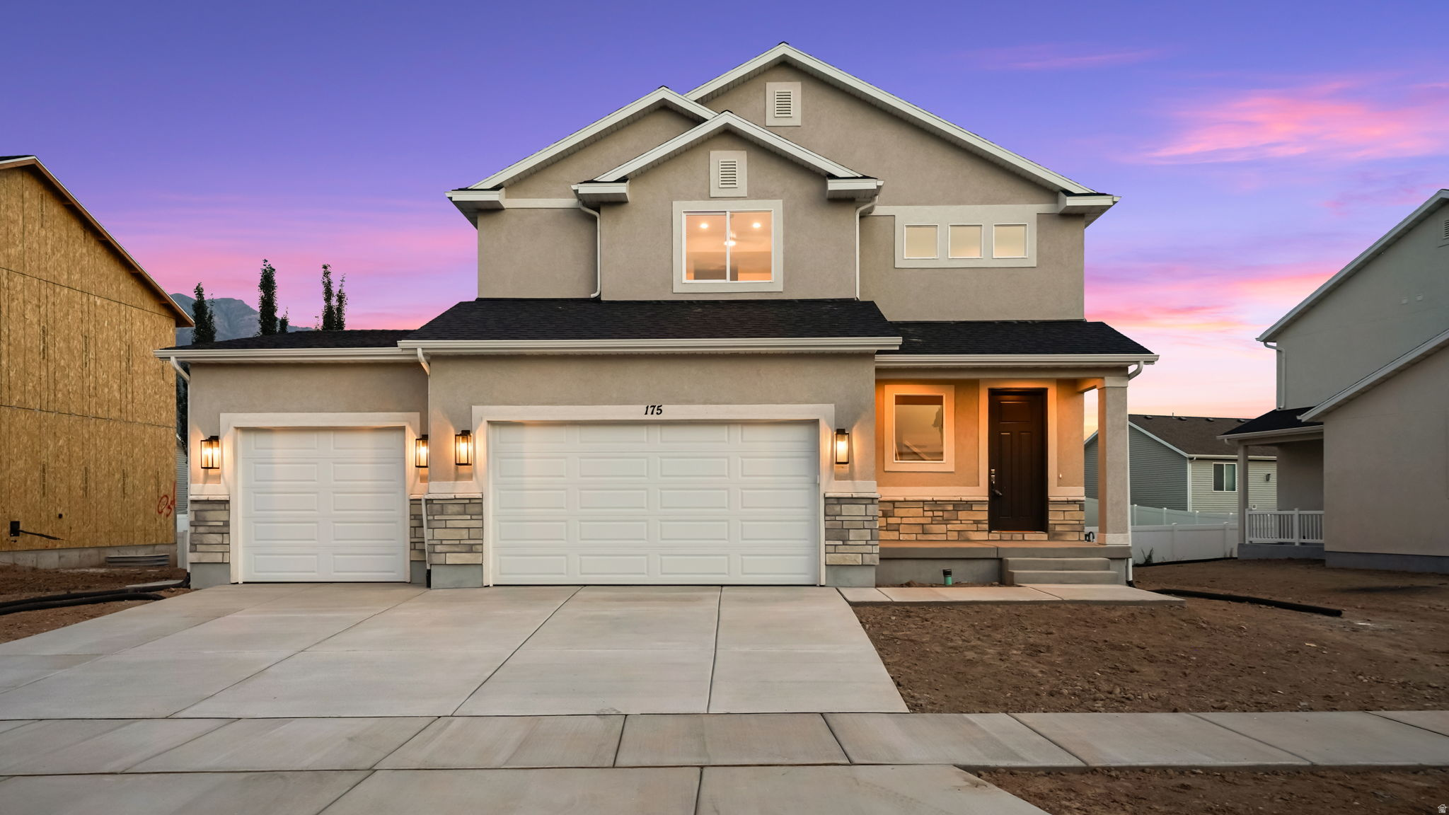 The Monroe by Revere Homes located in beautiful Apple Hollow at the Orchards in Santaquin, Utah. This new, spacious home features a potential ADU with a covered walkout, 3 car garage, and a comfortable floor plan. Quiet street near parks and schools with gorgeous mountain views. Seller offering 3% concession with the use of their preferred lender. Zero down financing in this area! Call today for a private tour!