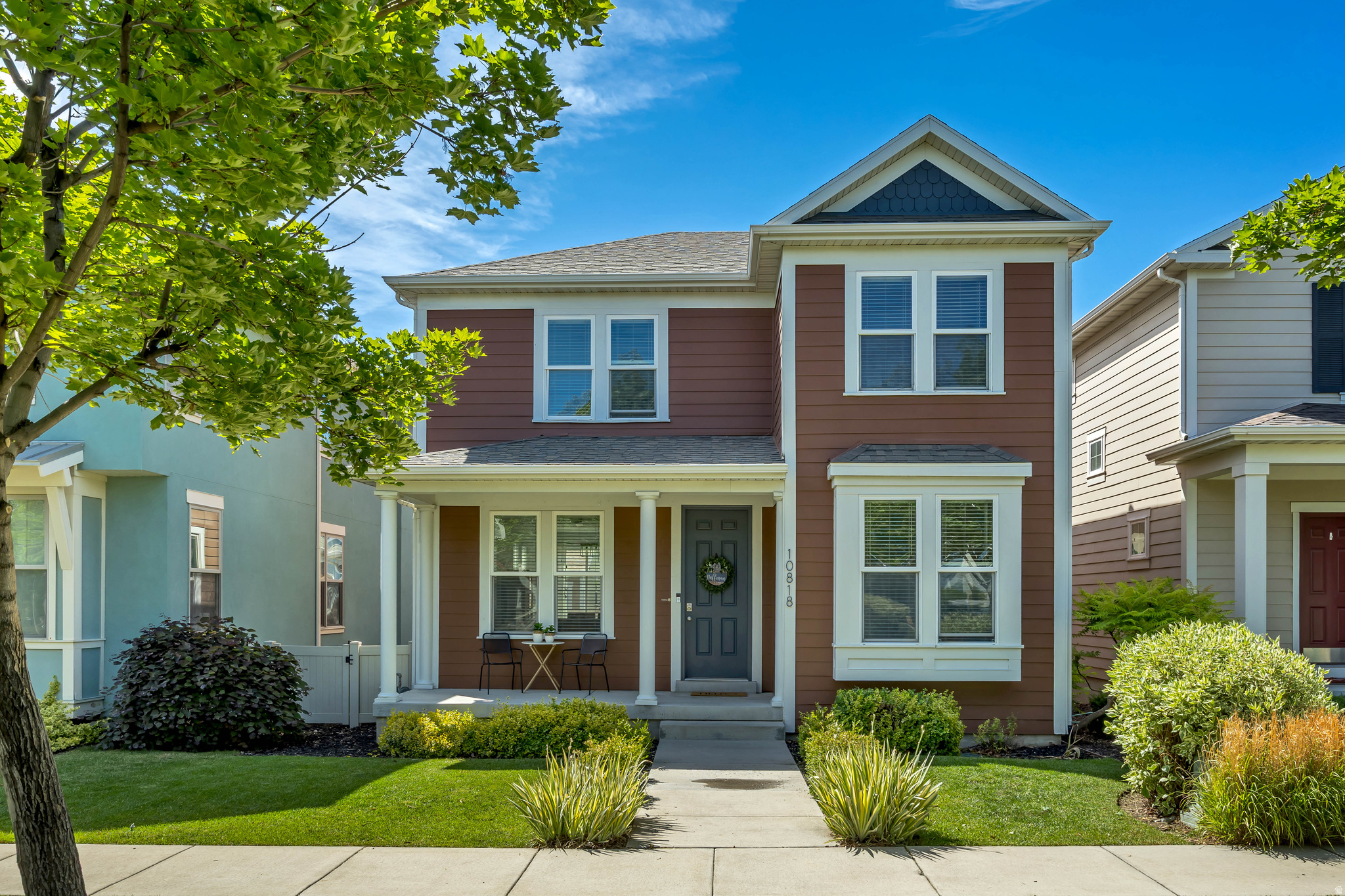 ***OPEN HOUSE THURSDAY 5-7PM*** Meticulously maintained and exceptionally clean, this beautiful 3,400 sq. ft. Daybreak home is move-in ready. Featuring 4 bedrooms, including a spacious basement bedroom with a walk-in closet and private ensuite bathroom, a dedicated main-floor office, new flooring on main floor, and abundant natural light, this home offers a spacious and functional layout.  Enjoy a large mudroom off the attached two-car garage and a private, low-maintenance backyard. Ideally located within walking distance to the elementary school, community pool, tennis courts, and garden area, with easy access to Daybreak's trails, parks, the lake, shopping, and dining. This immaculate home offers the perfect combination of style, functionality, and an unbeatable location.  Square footage figures are provided as a courtesy estimate only and were obtained from tax data records.  Buyer is advised to obtain an independent measurement.