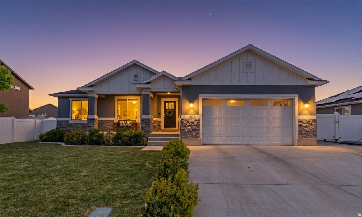 This home shows like new and offers 6 bedrooms and 3 bathrooms with plenty of room to grow! The open floor plan is filled with natural light, creating a warm and inviting space perfect for family gatherings and entertaining. The spacious kitchen features abundant cabinet space, a large pantry, and opens to the inviting family room. Upgrades throughout the home add style and comfort, including an upgraded primary bathroom with a relaxing soaker tub, tiled shower, and a spacious walk-in closet. All bedrooms are generously sized, offering comfort and flexibility for family, guests, or a home office. The fully finished basement includes an additional family room with a custom built-in TV wall, creating the perfect space for gatherings and movie nights. And best of all no HOA!!!!