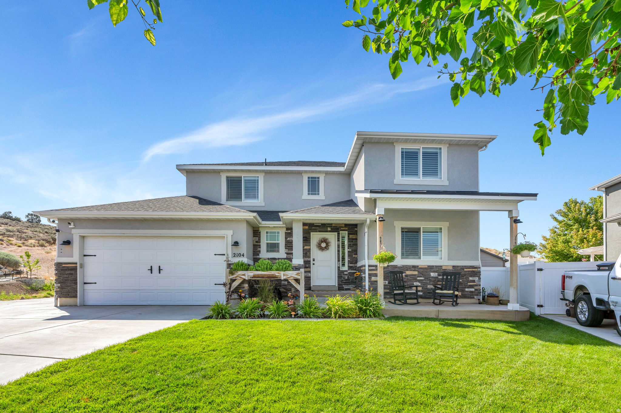 LOCATION, UTILITY, BEAUTY!! Set in the growing community of Eagle Mountain, this 3,517 sqft home with 4 bedrooms & 3.5 bathrooms, this home offers a balance of space, privacy, and access to everyday conveniences. First up...  LOCATION: Enjoy the best of Eagle Mountain living with quick access to some of Utah's most impressive outdoor recreation. The area is home to an extensive mountain biking network with trails like Deadwood, Flintstone, Eagle Mountain Loop, and the Pony Express Trail, while the renowned Corner Canyon trail system is also within an easy drive. When you're not on the trails, enjoy local favorites like Taqueria 27, Ramen&Boba Hero, and El Mariachi, all nearby. Convenient access to Utah County employment centers and the I-15 corridor, with Thanksgiving Point approximately 20 minutes away for dining, museums, gardens, and family entertainment. Outdoor enthusiasts will appreciate nearby Turtle Peak Hill hiking trails, only 5 minutes away, offering quick access to scenic foothill views.  UTILITY: Sitting on a pristine 0.39-acre lot, this property offers an exceptional amount of usable outdoor space. The fully automated sprinkler system was custom-designed for the yard, helping maintain the expansive landscaping with ease. Enjoy a gazebo, oversized fire pit, garden space, and an abundance of grass for kids to run and play. The fully finished basement adds incredible flexibility with a full kitchen, gym space/entertaining area, lockers, and tons of available storage.  BEAUTY: Beautiful mountain views create a stunning backdrop from the rear of the home, with no neighbors behind the property, and none ever will be. Built and designed by the sellers themselves, this home reflects a level of care and intention rarely found in today's market. No shortcuts were taken on the beauty, craftsmanship, or finishes throughout the home. This is a truly special property designed to be enjoyed for years to come.
