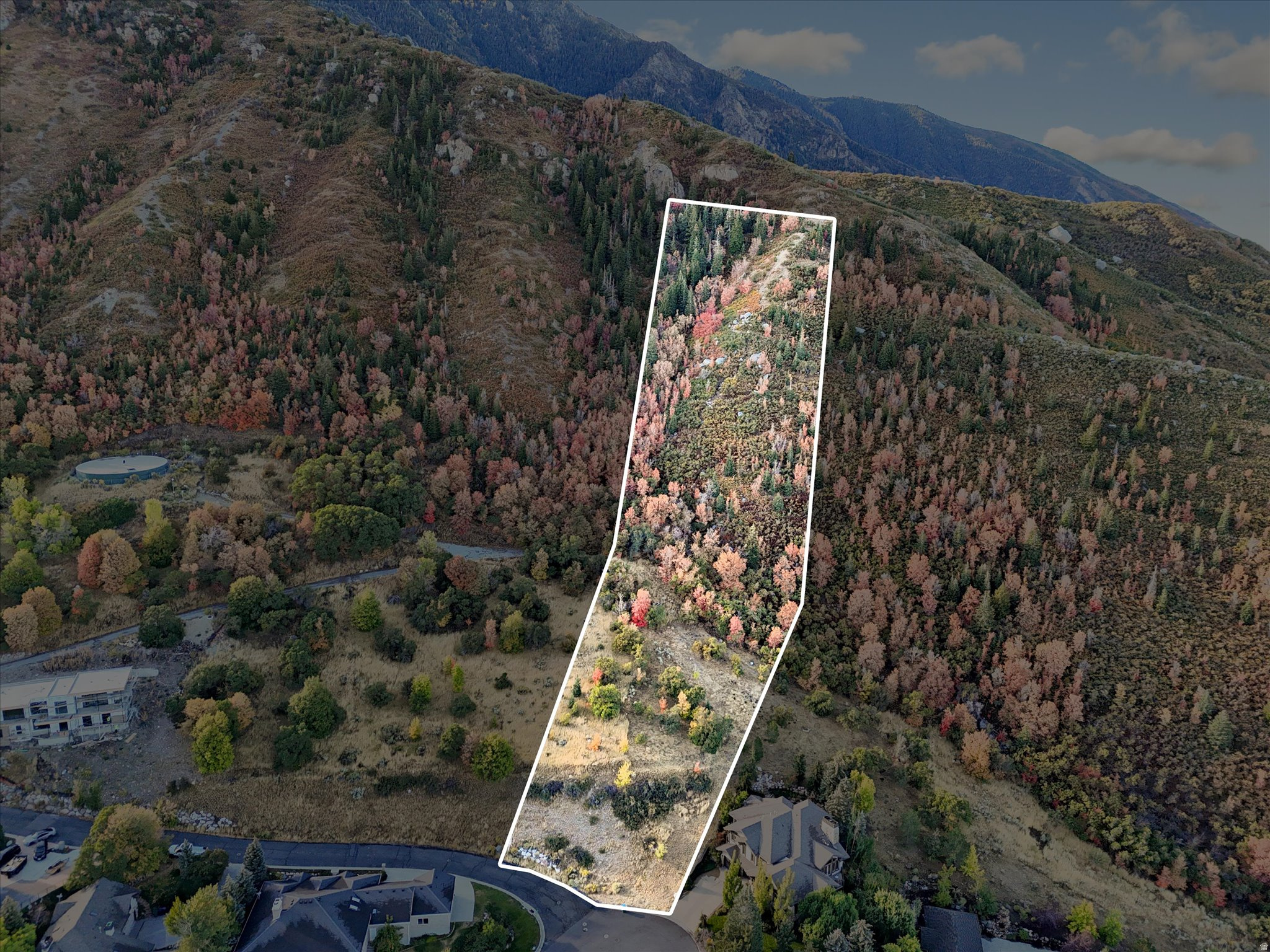 1. Soil and Slope analysis is included in the documentation. 2. Approved as buildable from the City Planner and City Engineer in the front of the lot as well as at the flat area of the property. 3. Electric, Water, and Sewer are available from Sandy City at the front of the property and can be extended to the higher up flat area. Lot size figures are provided as a courtesy estimate only and were obtained from county records . Buyer is advised to obtain an independent measurement.