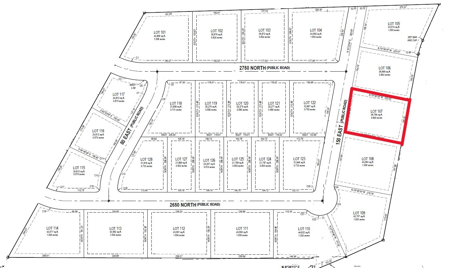 CEDAR RIDGE ESTATES - Land