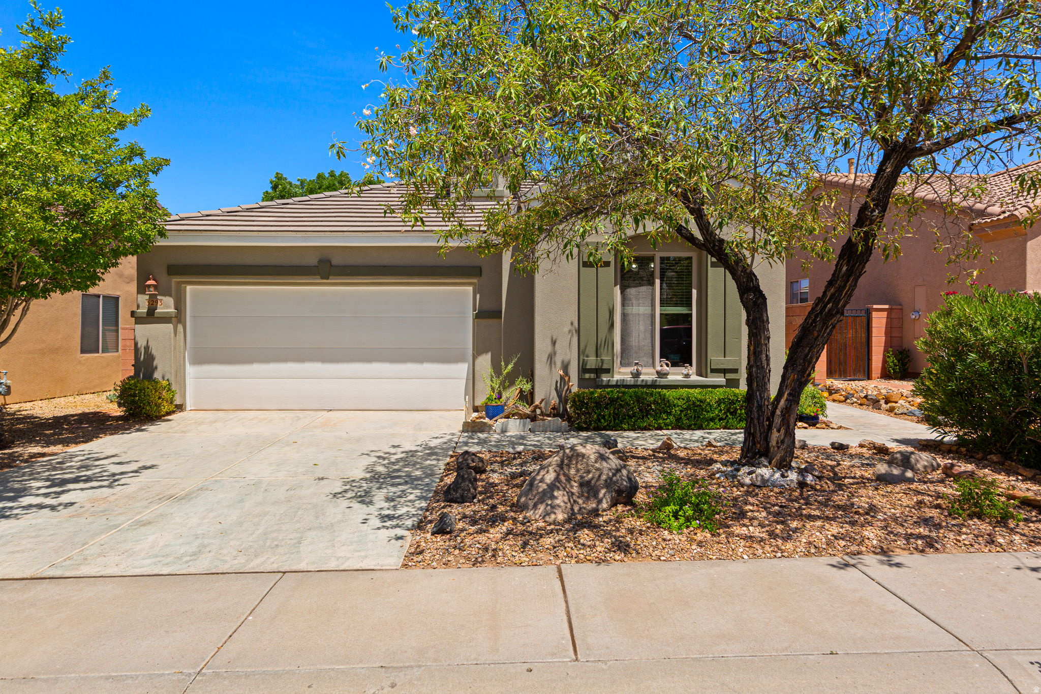 Welcome to this beautiful single-level home in the highly desirable Coral Canyon community of Washington, Utah. Perfectly positioned along the golf course, this home offers peaceful views that set the tone the moment you walk through the front door. The setting feels open, inviting, and tranquil, with the kind of Southern Utah backdrop that makes this home feel special right away.  This well-cared-for 3-bedroom, 2-bath home offers a comfortable and functional layout with easy single-level living. The owners have taken great pride in maintaining the home, making it feel clean, welcoming, and move-in ready. Whether you are looking for a primary residence, second home, or low-maintenance Southern Utah retreat, this one checks a lot of boxes.  Step outside and enjoy golf course views, mountain and desert scenery, and a peaceful back patio setting. The community adds even more value with resort-style amenities including indoor and outdoor pools, hot tub, fitness center, tennis and pickleball courts, walking and biking trails, parks, and clubhouse access.  Located in the greater St. George area, close to golf, outdoor recreation, shopping, dining, and everything Southern Utah is known for, this home is a true gem in Coral Canyon.