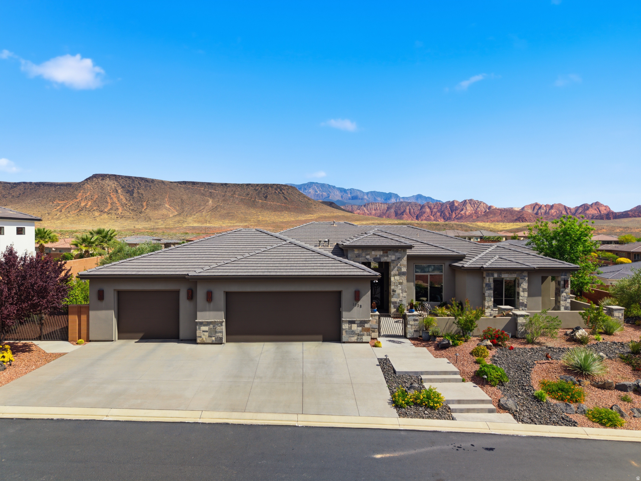 Assumable loan at 3.25%!! This exceptional home offers incredible value and incredible views of Pine Valley and the Red Cliffs Reserve, which is truly the standout feature of the property. Featuring 3 bedrooms, 3 bathrooms, and a dedicated office that can easily function as a 4th bedroom, the layout is both flexible and functional. The chef's kitchen is designed for both everyday living and entertaining, complemented by an oversized pantry that offers exceptional storage. Additional highlights include a private casita with its own exterior entrance, an oversized garage, and thoughtful upgrades throughout that enhance both comfort and livability. With unmatched views, versatile space, and rare financing at 3.25%, this home is a standout opportunity you won't want to miss!