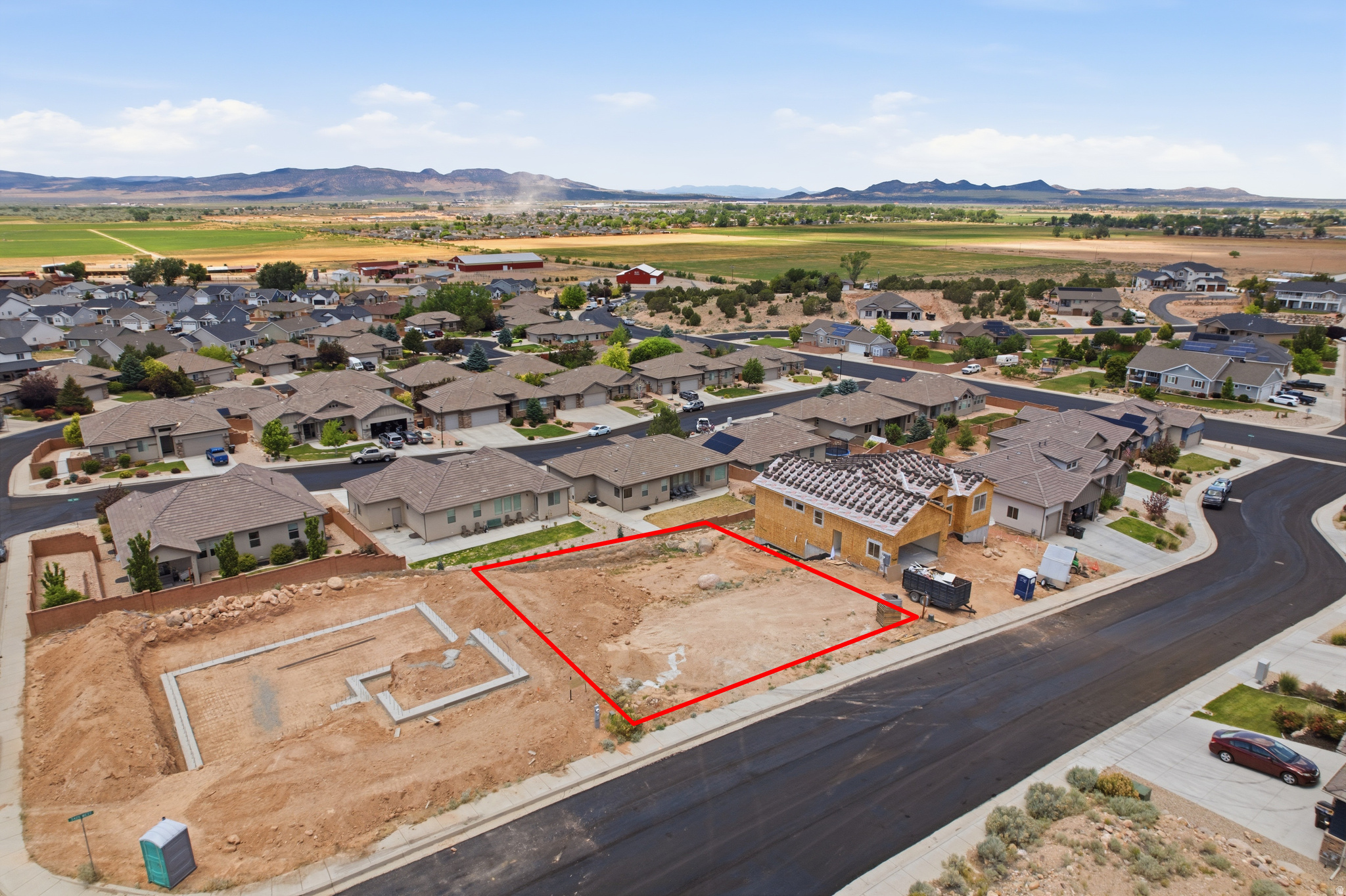 Don't miss this exceptional 0.20-acre lot located in a desirable, well-established subdivision. Perfectly suited for a walk-out basement home, this property offers fantastic sunset views and an ideal setting to build your dream home. With all utilities stubbed to the lot, it's ready for construction and provides added convenience for the building process. Protective CCRs are in place to help maintain the quality and value of the neighborhood, while the absence of an HOA gives you greater freedom and flexibility. Enjoy the beauty of stunning sunsets, the comfort of an established neighborhood, and the opportunity to create the custom home you've always envisioned on this ready-to-build homesite.