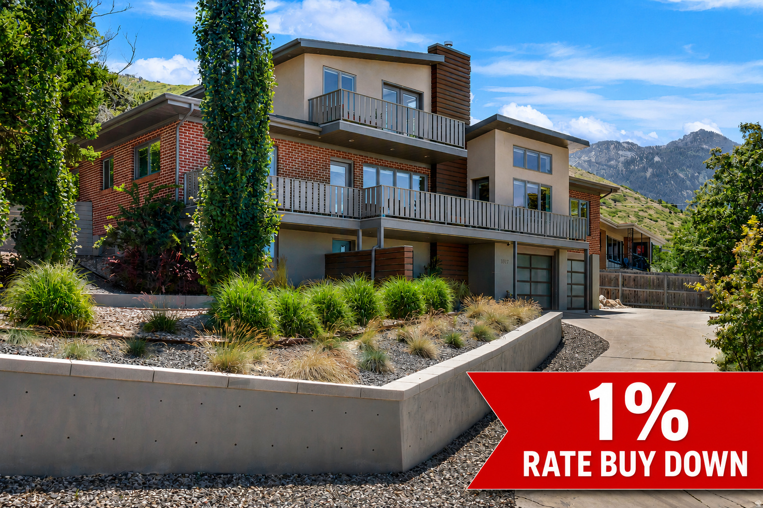 Fully remodeled contemporary in Millcreek   15 minutes to downtown Salt Lake City & SLC Airport -  Seller is offering a permanent interest rate buydown to 5.5%, subject to buyer qualification with an approved lender.  Completely remodeled in 2017, Home features all-new plumbing, new water main, updated electrical, two furnaces, two A/C units, tankless water heater,  energy-efficient dual-pane windows throughout. A newer roof completes the mechanical package. Designer bathrooms and a professional-grade kitchen set the tone. Wet bar w/beverage cooler, striking new fireplace. The primary suite offers a true spa-caliber retreat with panoramic views throughout. Outside, over $50K was invested in professionally terraced xeriscape landscaping,  with low-maintenance, water-wise grounds. Mount Olympus Cove is one of the most highly sought-after neighborhoods in the Salt Lake Valley, Sweeping Panoramic Views & convenient Trail Access: The neighborhood sits just minutes from major local trailheads, located directly between Parleys Canyon and Millcreek Canyon,  pet-friendly hiking, mountain biking, Skiing: World-class resorts in Big Cottonwood Canyon (like Alta, Snowbird, Solitude) and the Park City area are all reachable in under 45 minutes. mountain-sanctuary feel,yet well-connected to major transit corridors. Rare luxury for a mountain-bench neighborhood.