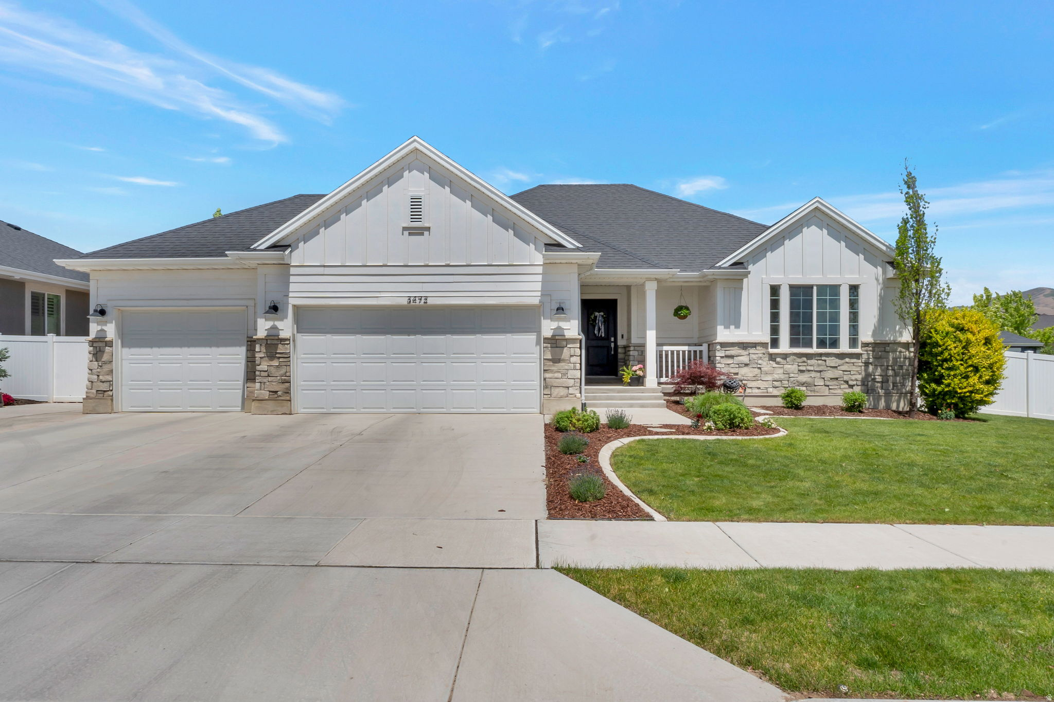 With airy vaulted ceilings, a backyard for gathering, and a prime location within the desirable Holbrook Farms neighborhood, this versatile 6-bedroom home checks all the boxes. Conveniently located one block from the elementary school, this property features a fully finished mother-in-law apartment with a separate walk-out basement entrance-perfect for multigenerational living, guests, or rental income potential.  Enjoy a fully landscaped yard and easy access to one of the area's best parks with open green space, sports fields, playgrounds, and walking trails. Homes with this much flexibility in one of Lehi's most sought-after communities rarely come available.