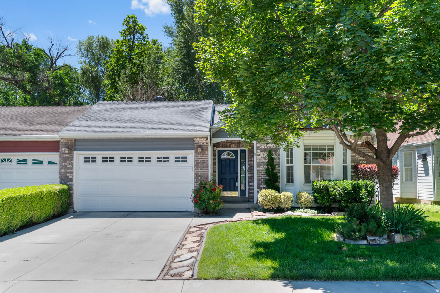 Rare opportunity to own a home in a quiet, established community where homes rarely become available. This well-maintained twin home offers the perfect blend of low-maintenance living and a fabulous location.  The spacious single-level floor plan features comfortable living areas, generously sized bedrooms, and plenty of natural light throughout. Whether you're looking to move right in or update the home to match your personal style, this property offers incredible potential.  Step outside to enjoy the private backyard with no rear neighbors, complete with low-maintenance landscaping and a large shed. This home backs right up to the Provo River Trail, offering direct access to miles of scenic walking, jogging, and biking. You'll also be just minutes from shopping, restaurants, parks, freeway access, and both BYU and downtown Provo, making it easy to enjoy everything the area has to offer.  Whether you're searching for your first home, looking to downsize, or simply hoping to get into this coveted neighborhood, this is an opportunity you won't want to miss.
