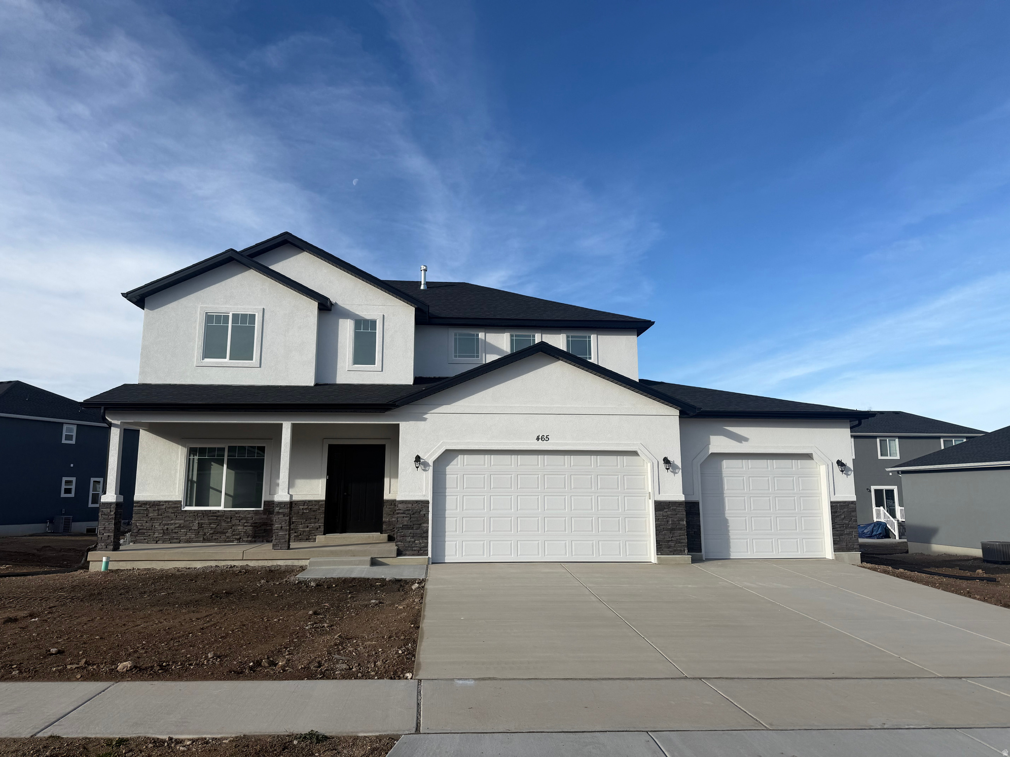BRAND NEW JUST COMPLETED!! 5 BEDROOM HOME IN NE SALEM! large kitchen/fam rm, EVP flooring, two tone paint, Upgraded WHITE cabinets with kitchen island & crown molding, Quartz Countertop's, Lam wood Flooring, separate shower & soaker tub in master, central air, garage door opener with keypad, Unfinished basement with entrance, plus much more. Taxes estimated. ** SEE AGENT REMARKS FOR $10k OFFERS & SPECIALS**