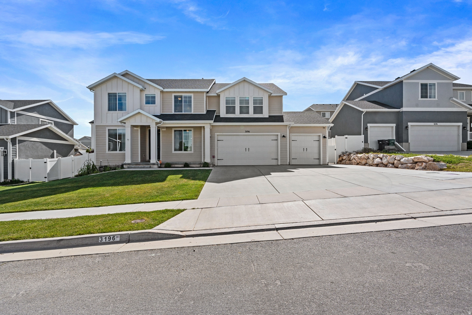 This stunning home offers the perfect blend of space, comfort ,and functionality! It is designed with every day living and entertaining in mind. The open-concept kitchen and living area create the ideal gathering space with plenty of room for hosting family and friends. Upstairs, you will find a large loft area that makes it the perfect kids entertainment area, game room or additional family space. The home also includes a dedicated office ideal for working from home or creating a quiet retreat. Recent updates throughout the home include fresh paint and beautifully updated finishes, including a gorgeous primary bathroom complete with a relaxing soaking tub. The finished basement adds even more living space and flexibility with a spacious family room, home gym, playroom, or guest space. Throughout the home you will find large closets and abundant storage options.  This home offers the convenience of a 4-car tandem garage along with RV parking. A French drain system was installed in the backyard Fall 2025. This home truly checks all the boxes with its thoughtful layout, modern updates, finished basement, and  exceptional storage- all in a prime Layton location. Close to schools, parks, shopping and easy freeway access.  Square footage figures are provided as a courtesy estimate only and were obtained from an appraisal .  Buyer is advised to obtain an independent measurement. Buyer to verify all information on the MLS