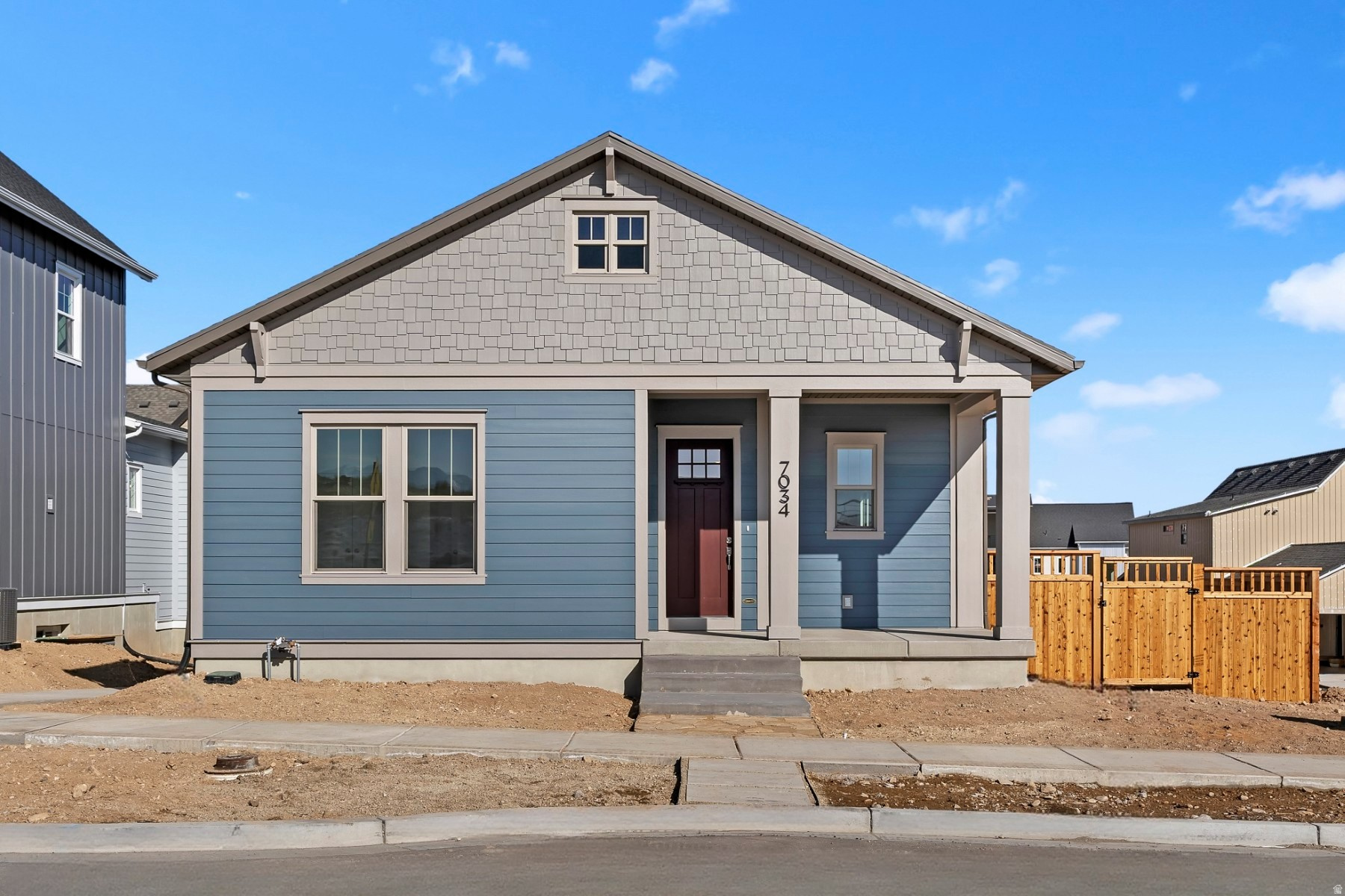 Move in as soon as tomorrow-skip the wait and get settled right away. Jordan Landing's shopping, dining, and everyday essentials are just a 15-minute drive. Within the community, miles of walking paths and outdoor trails connect gathering spaces and open areas, creating an active, outdoor-focused setting. Located near the front where construction is wrapping up. Front porch views overlook open pasture, with a clear look toward the Wasatch Mountains-ideal for sunrise. Finishes are already in place, removing the guesswork and extra decisions-just come take a look and schedule the moving truck.