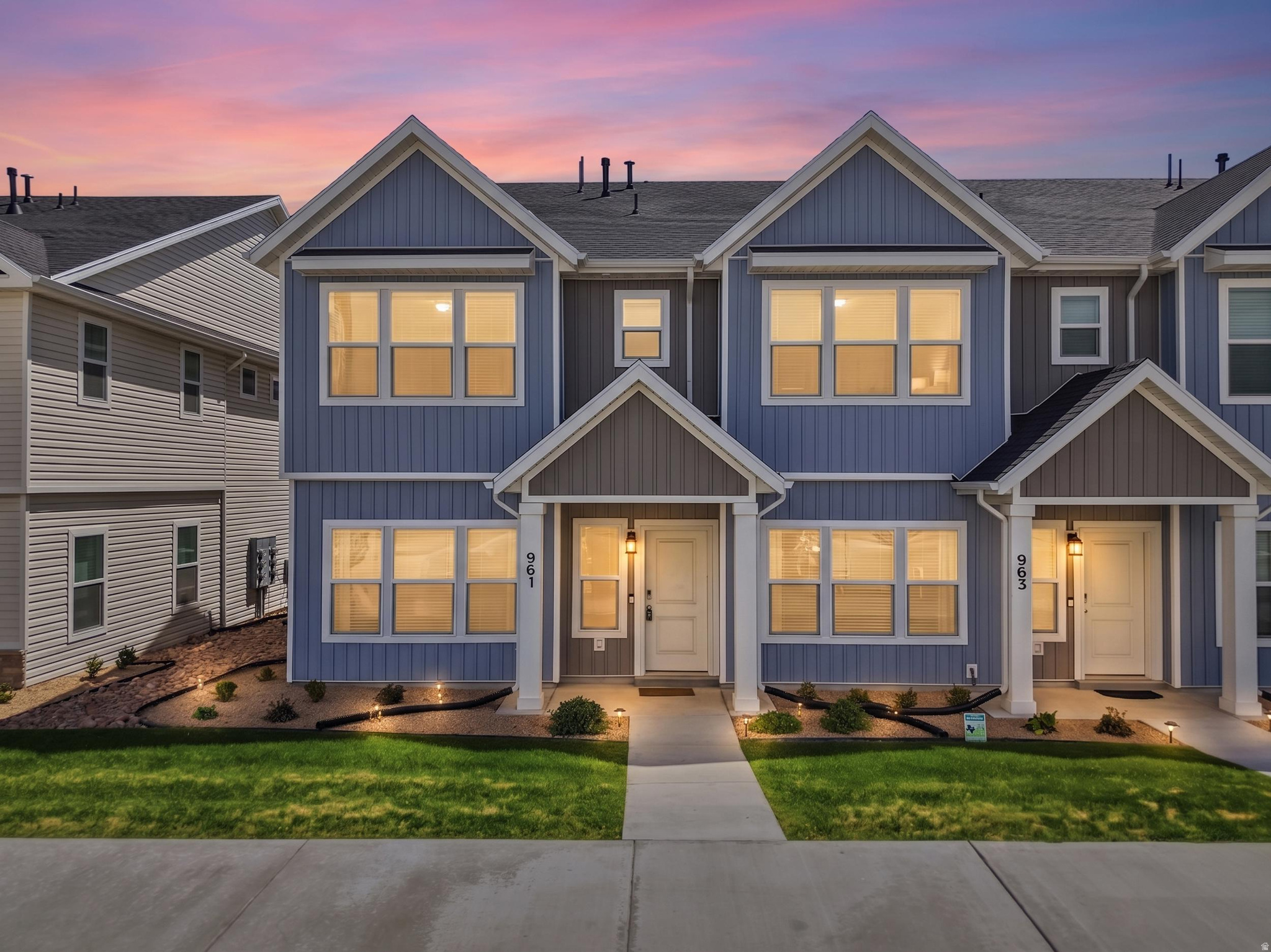 Welcome to the stunning Medford townhome, where modern design, comfort, and functionality come together to create the perfect place to call home. Featuring a beautiful contemporary exterior and thoughtfully designed interior space. The main level features an open-concept living room, dining area, and modern kitchen with a walk-in pantry, along with a half bath and attached 2-car garage. Upstairs offers a versatile loft space, convenient laundry area, spacious bedrooms, and a private owner's suite with a large walk-in closet and en-suite bathroom. The Medford townhome delivers the perfect balance of modern elegance and practical living.