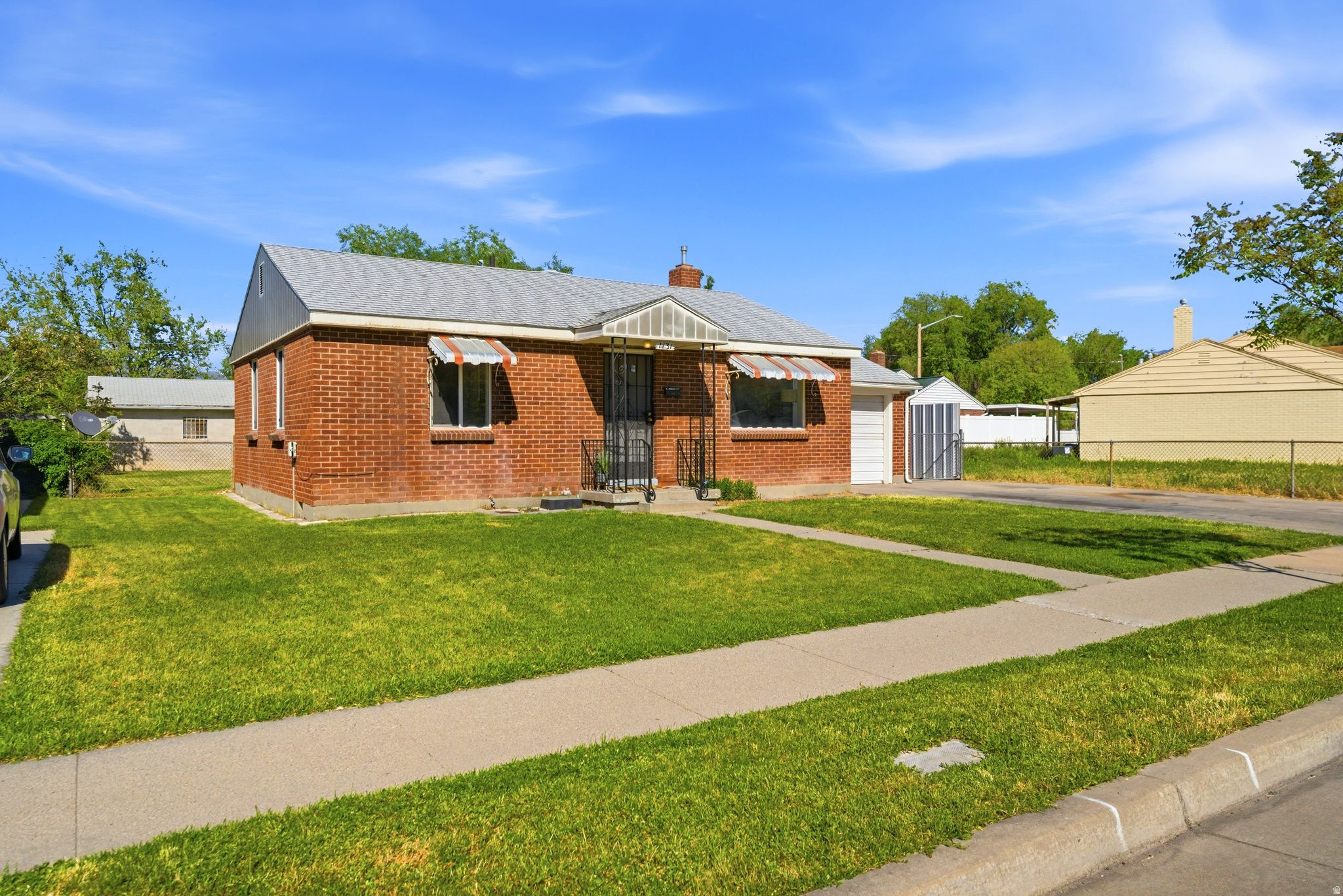 Perfect little red brick starter home on a quiet street in Glendale. (Located on Redwood Dr and not Redwood Rd.) 3 beds and 1 1/2 baths. Well maintained. Double paned windows, updated plumbing with pex, Electrical updated and roof replaced about 10-15 years ago.  Square footage figures are provided as a courtesy estimate only.  Buyer is advised to obtain an independent measurement.