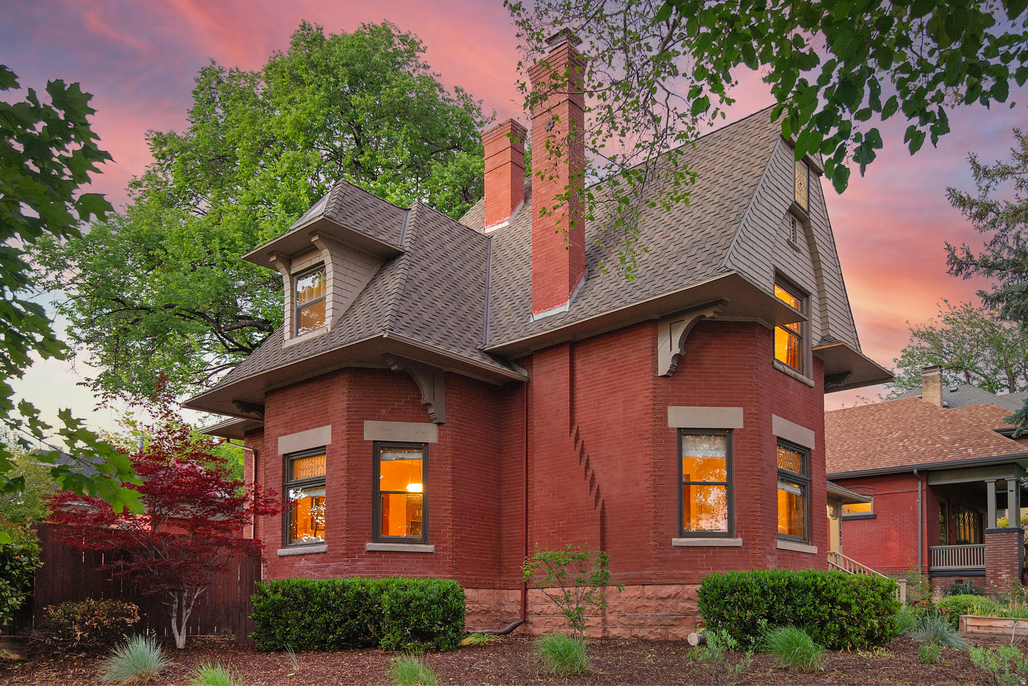 Beautiful Victorian home in a highly sought-after location near downtown Salt Lake City, offering breathtaking mountain and valley views. Nestled on a secluded lot, this residence is walkable to the Ninth & Ninth area, fantastic dining, shopping, and the University of Utah, with convenient access to Sugar House, downtown Salt Lake, Westminster College, and more. This three-level home has been immaculately maintained and features four bedrooms and three bathrooms. As you step inside, you're greeted by soaring ceilings, stained glass windows, original woodwork, elegant French doors, and a charming staircase that evokes timeless character. The thoughtful layout provides ample living space and ample natural light throughout. Experience the best of urban convenience and Small-Town charm in one exquisite package. Come see this gorgeous house for yourself and envision your future in this remarkable Victorian treasure.