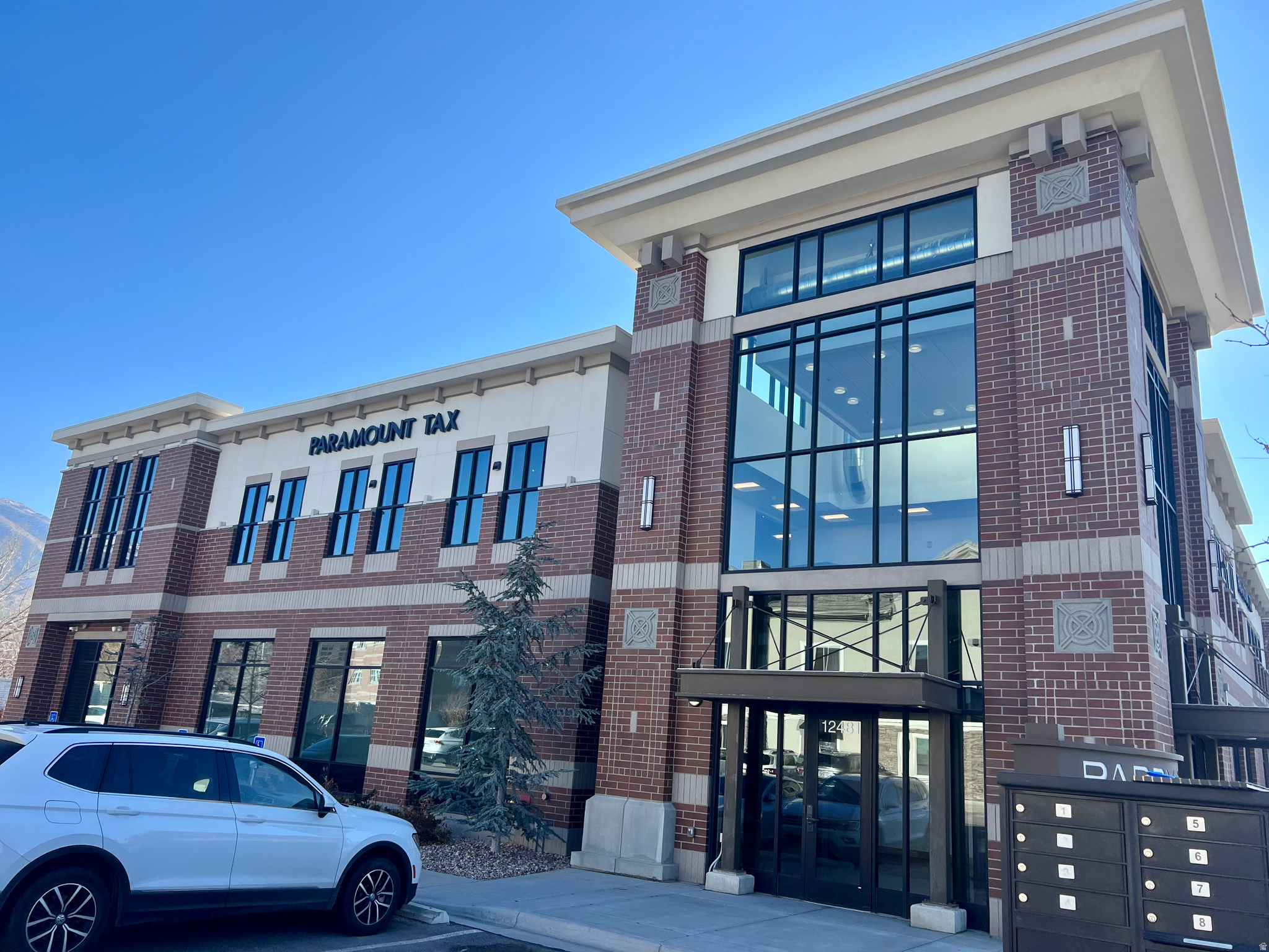Beautiful office space located in mid-town Draper. Suite 150, is 2,156 SF and consists of six (6) offices, two of which are large enough for multiple users or small conference rooms, a large conference room, a break room and great reception area and exit areas. Perfect space for Med-Spa or medical users, as well as many other uses.  The Parry Building provides beautiful interiors, common areas, and ample parking. Information provided as a courtesy, Tenant to verify all information.