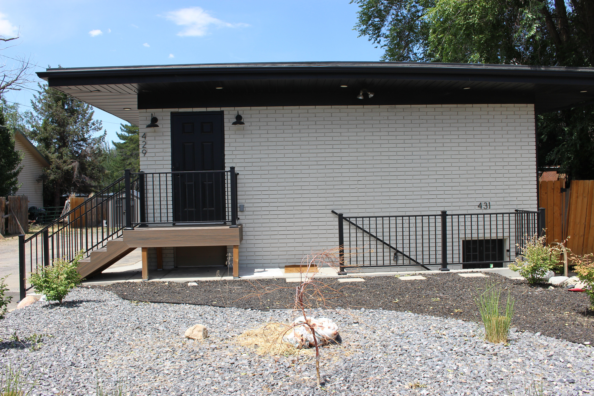 The duplex addresses are 429 and 433 E 5600 S; Murray, UT; 84107.  A completely remodeled duplex is a great opportunity for an "owner/occupant" or investor in Murray, Utah.  Owner invested around $250,000 in refurbishing this property.  Built in 1965 but a total makeover in 2025 with new kitchens and a complete interior renovation.  There is one covered parking stall and additional uncovered stalls for each unit. There is room enough for a garage that a landlord may be able to use for personal use or add rental income for tenant use.  Convenient access to I-15 and I-215, TRAX, shopping and tons of places to eat. An owner/occupant gets the benefit of a better interest rate and has the second unit help pay the mortgage.  A great way to leverage your first time home buying power. New kitchens and appliances include a dishwasher, microwave oven, a side by side refrigerator, free standing glass top range and a front loading washer and dryer.  The open floorplan adds to each unit's functionality and each unit has an "on-demand" water heater.  Tenants are charged $50.00 per month to cover water and sewer fees. The landlord requires tenants to carry renter's insurance. The main floor has central air and the basement unit has three mini splits.  This is a legal duplex and there is potential to create another unit onsite. Murray City would need to approve an additional unit.  Buyer to verify all information. Square footage figures are provided as a courtesy estimate only and were obtained from county records. Buyer is advised to obtain an independent measurement.