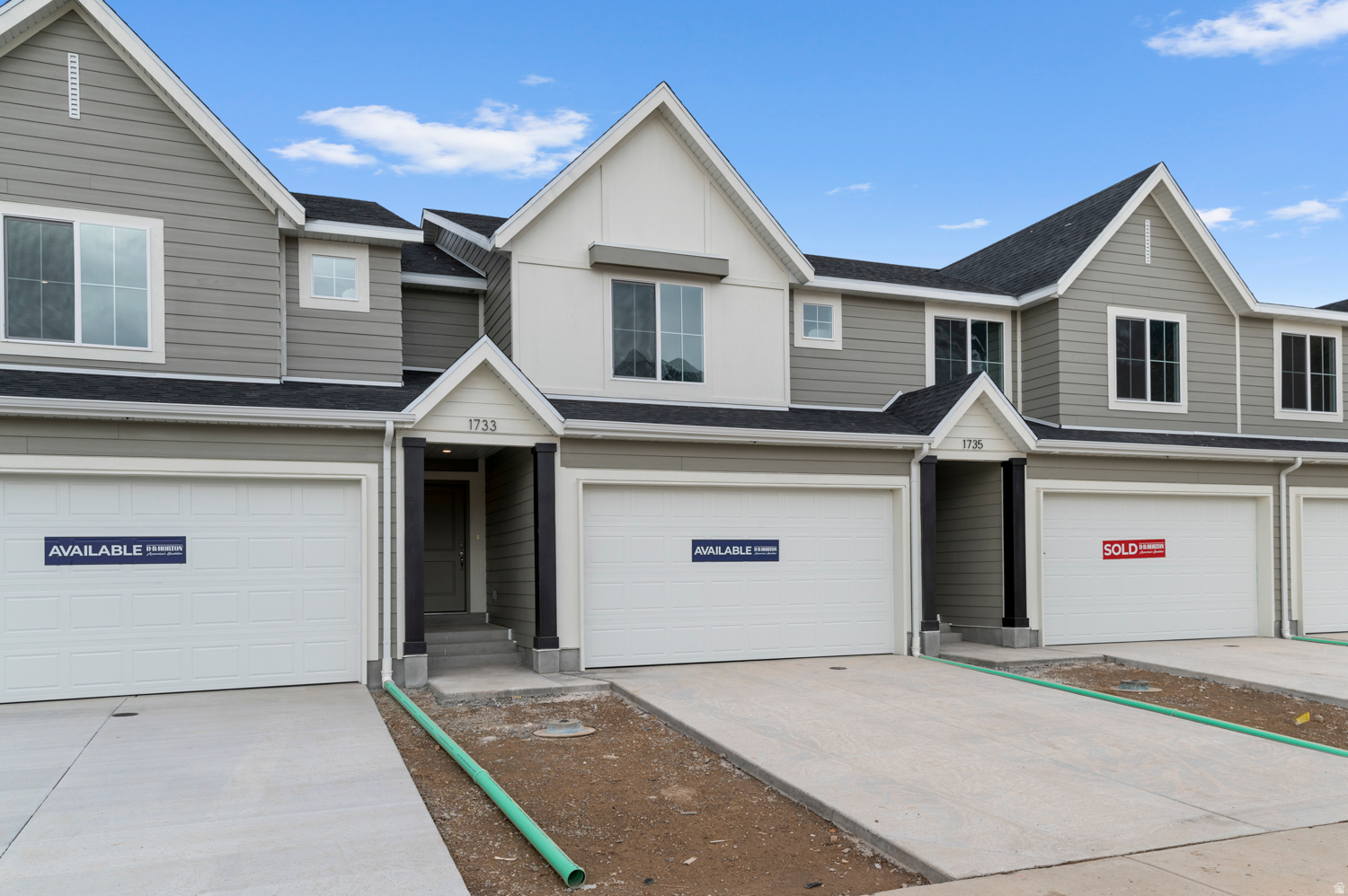 *Special Low Interest Rates Available* New MILLBROOK townhome with 2-car garage, Open living on the main floor with a half bath. Quartz kitchen and bathroom countertops, laminate flooring, cabinets, pantry, coat closet, and additional unfinished basement for storage. The second floor has three bedrooms including a primary bedroom suite with a private bath, walk-in closets, laundry, and another full bathroom for the other two bedrooms. Enjoy a concrete pad 9' x 24' in the back for family BBQs! Ask me about our generous home warranties, active radon Mitigation System, and Smart Home Package, which is included in this home. The actual home may differ in color, material, and/or options. Pictures are of a finished home of the same floorplan and the available home may contain different options, upgrades, and exterior color and/or elevation style. Square footage figures are provided as a courtesy estimate only and were obtained from building plans. No representation or warranties are made regarding school districts and assignments; please conduct your own investigation regarding current/future school boundaries.