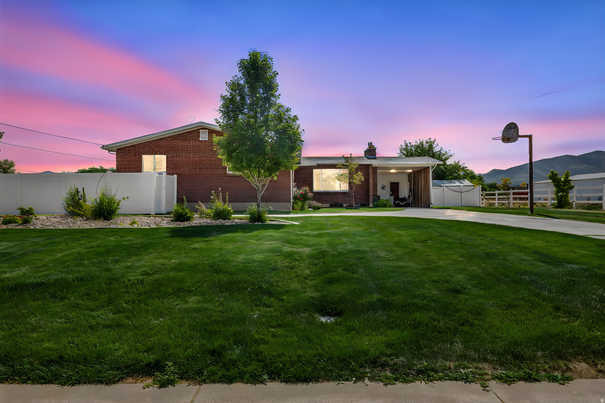 Updated brick home on 2.08 acres of horse property with multi-family zoning! Continue using it as horse property or subdivide and get multiple building lots.  Features include a widened entryway, remodeled main-level primary bed/bathroom and updated bathrooms throughout the home. Home includes a ductless, Air Conditioning system and a gas fire place on the main level. You'll love the private backyard with patio and separate play area. Contact Fillmore City with any questions related to building lots. Buyer to verify all information.   Square footage figures are provided as a courtesy estimate only and were obtained from Millard County.  Buyer is advised to obtain an independent measurement.