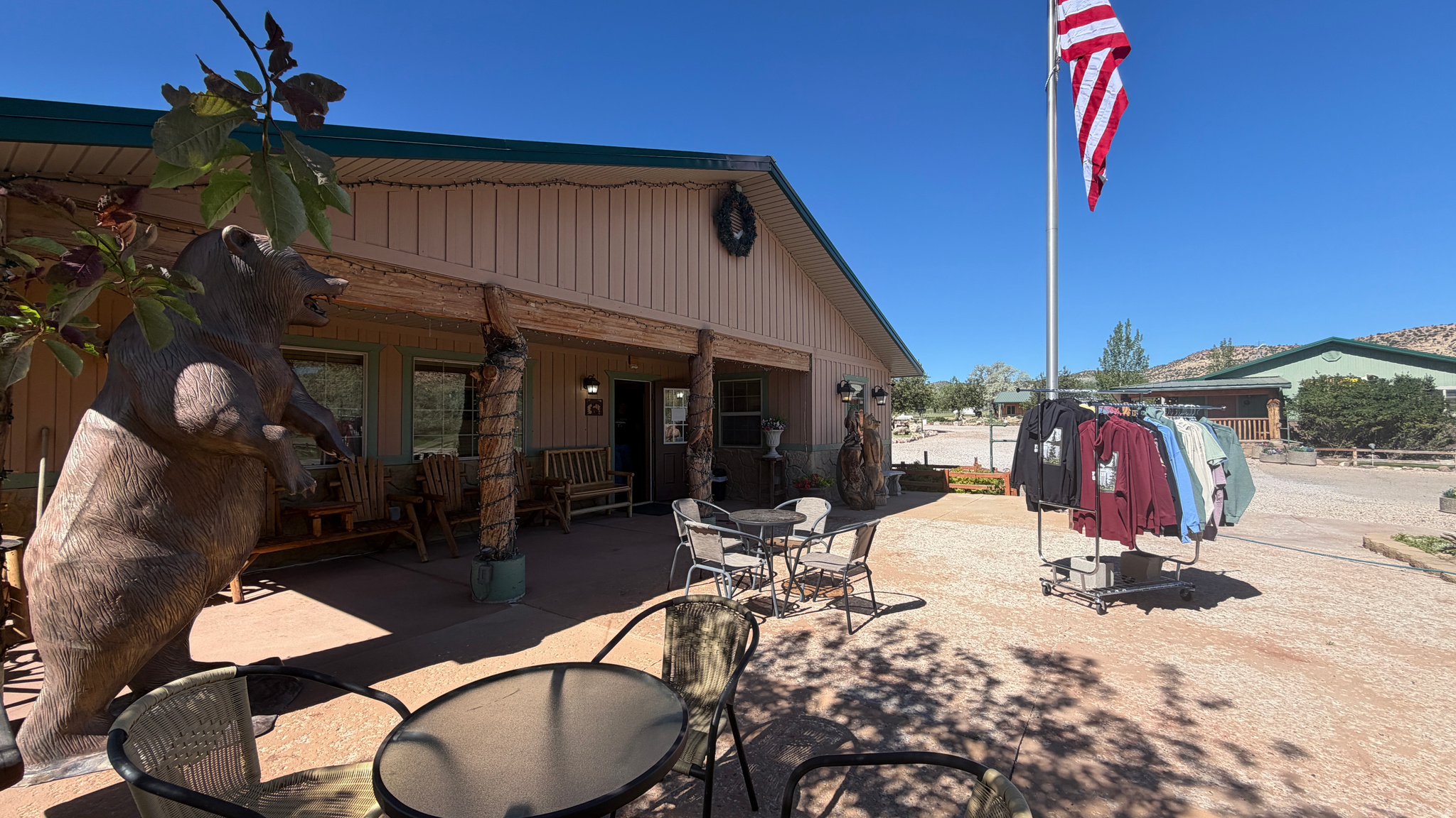 One of a kind business opportunity in the heart of Flaming Gorge.  The amenities include over an acre of fenced, grass parking for boats, trailers, etc.  Outside power available for boat charging and other needs.  There are mature trees and landscaping with outside tables/picknicking areas - no grills.  Clean, well-maintained gravel parking.  18 units with handcrafted log furniture in all suites.  Character plus with a well stocked gift shop and bakery which has full kitchen appliances.  An additional feature is a roomy laundry area for doing lodging laundry with 5 washers and 3 dryers.  Nothing has been overlooked in this set-up including large storage building and much more.  Buyer to verify all information.