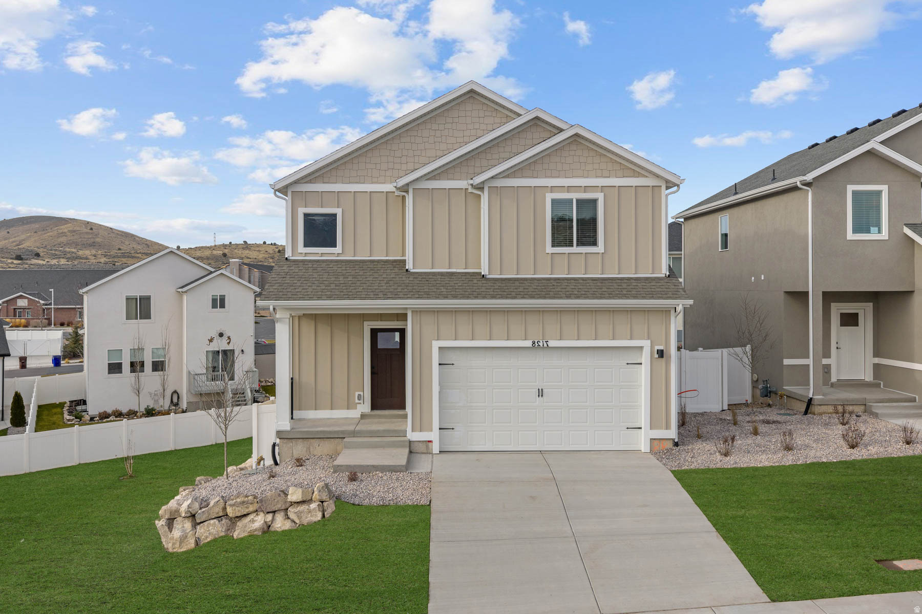 Walk-out basement. Front-yard landscaping already done. All kitchen appliances included. That and so much more! Come see for yourself and have some fun looking at houses!