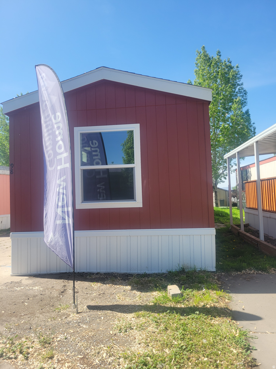OPEN HOUSE June 27th 10:00 am  2:00 pm. Come to the main office  *** 2 MONTHS FREE LOT RENT *** This 880 sq. ft. manufactured home, built in 2026, offers comfortable living with 3 bedrooms, 2 bathrooms, a spacious living room, dining area, kitchen, and laundry. Appliances include a fridge, oven, and water heater. Located in the peaceful Hidden community, residents enjoy well-kept common areas, a playground, and a sports court-all in a friendly neighborhood setting. Conveniently close to shopping, dining, and entertainment, this home blends comfort, community, and convenience. Buyer is advised to obtain an independent measurement.