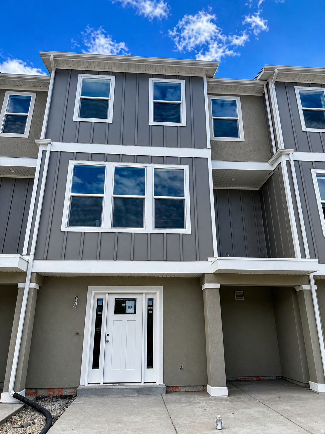 How does $0 down sound to you? This home qualifies for the First Time Homebuyer Program. This means you may qualify for 0 down payment. This home is under construction and will be ready for you to call it home in mid to late April. This 3-bedroom, 2.5-bath interior townhome is located in the newest community of Tayside Farms in Pleasant Grove. The mid-unit Denton floor plan by Bach Homes offers thoughtfully designed living space with mountain views and convenient access to I-15, shopping, dining, and entertainment.  The open-concept main level features oversized windows, a spacious great room, and a kitchen with ample cabinet space and a pantry. A convenient half bath is located off the main living area. Step out onto the private balcony-perfect for relaxing or grilling while enjoying the views.  Upstairs, the primary suite includes a large walk-in closet, dual vanity, and a beautifully tiled shower. Two additional bedrooms, a full bathroom, and an upper-level laundry room complete the second floor. Additional features include a 2-car garage and abundant natural light throughout.  Community amenities include a gated dog park, picnic pavilion with grill, and shared green space.  Photos are of a previously completed home of the same floor plan; colors, finishes, features, and selections will vary.  Seller reserves the right to accept any offer at any time. Taxes TBD. Square footage figures are provided as a courtesy estimate only and were obtained from builder plans; buyer is advised to obtain an independent measurement.