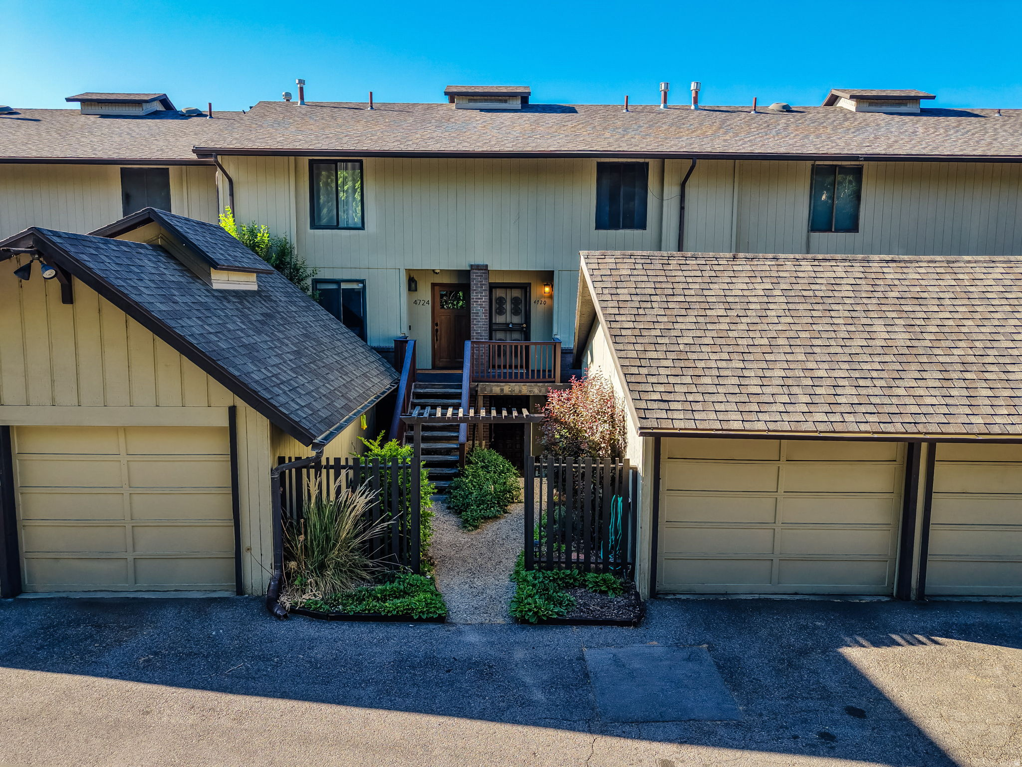 Tucked away in the heart of East Millcreek, this townhome-style condo feels like a peaceful retreat. Spacious main living area with a cozy gas fireplace and large sliding doors leading to the balcony overlooking the water. The eat-in kitchen is fresh and stylish with white cabinetry, quartz countertops, & stainless-steel appliances. Neutral paint tones and laminate flooring create a clean modern feel throughout.  All three bathrooms have been updated. The large primary suite features double closets, a private bathroom, and its own balcony. Upstairs bedrooms are generously sized with ample closet space. All of the appliances are included (fridge, washer, & dryer!). 1 car garage with a dedicated parking space. Well maintained development: lush landscaping, ponds, and waterfowl. The community feels like a hidden gem with the following amenities- a swimming pool, clubhouse, spa, sauna, tennis courts, and RV parking. Even better-your HOA covers gas, water, sewer, exterior insurance, exterior maintenance, grounds maintenance, garbage, and snow removal. Centrally located- close to TRAX, bus routes, shopping, and eateries.