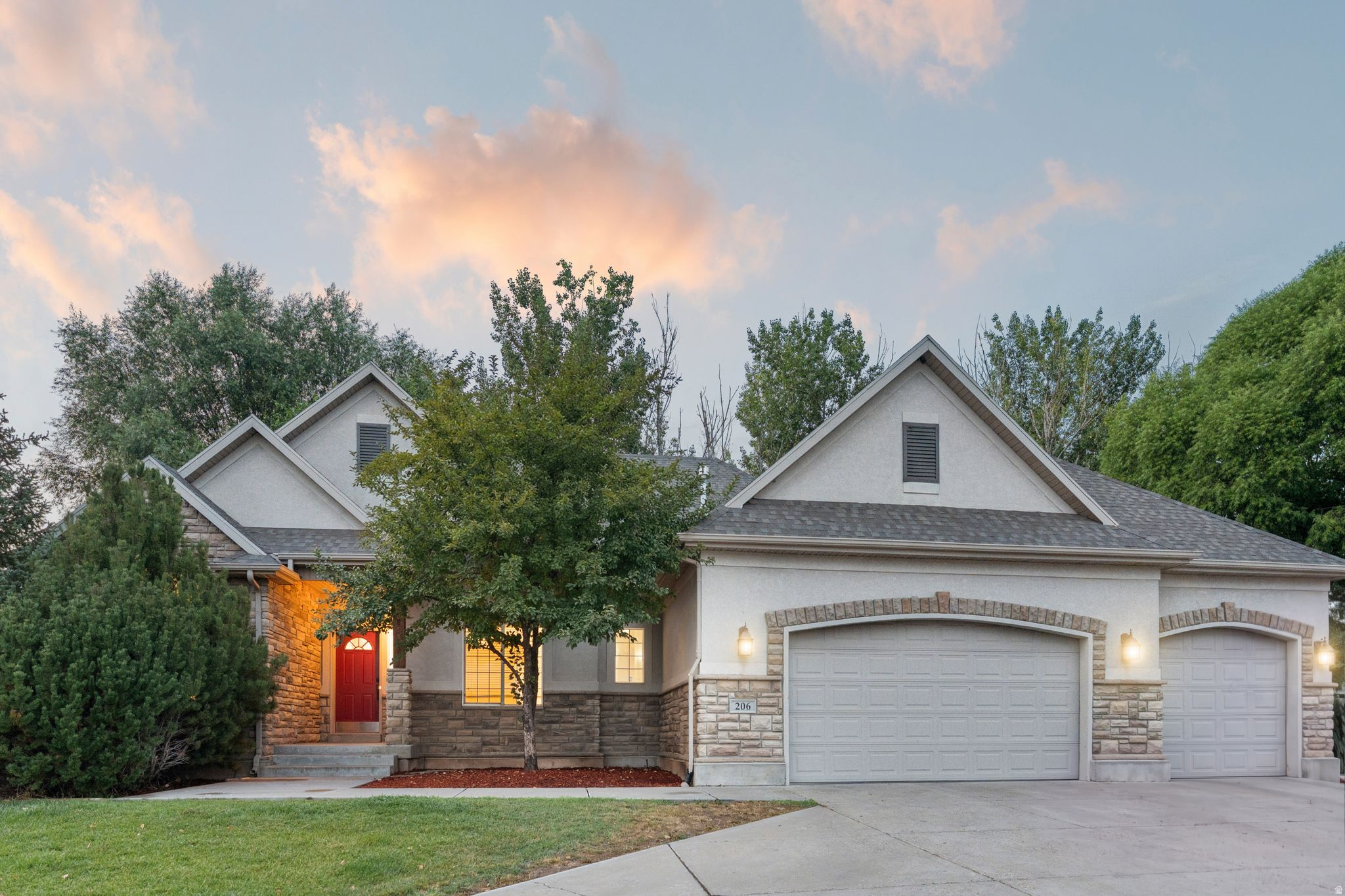 This home is proof that main level living and a massive backyard can exist in the same home. This spacious rambler backs to open space, with no one behind you, and a huge, fully-fenced yard surrounded by mature trees offering room to play and total privacy. Inside, a massive primary en-suite with vaulted ceilings and a walk-in closet serves as your own private retreat. Downstairs adds 2 more bedrooms and another huge living space, giving the whole family room to grow, gather, and unwind. Come see the space your family has been dreaming of - make it yours today!