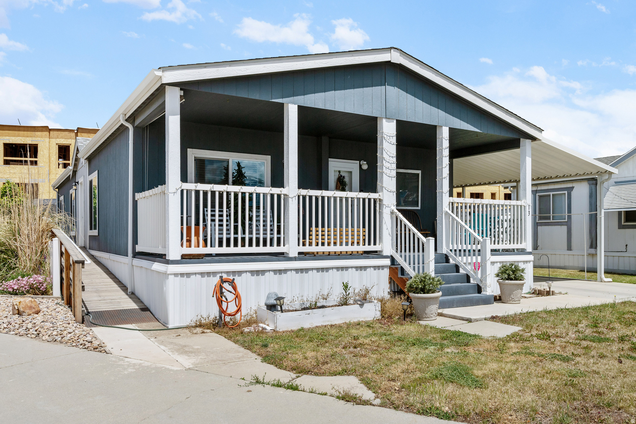 Tucked into a quaint and welcoming 55+ community in Midvale, this spacious newer doublewide offers comfortable living with a modern feel and thoughtful finishes throughout. Built in 2019, the home features an open-concept layout filled with natural light, creating an inviting space perfect for both relaxing and entertaining. Stylish finishes, generous living areas, and a well-designed floor plan make this home feel both functional and refined.  The spacious kitchen flows seamlessly into the main living area, while the private primary suite provides a peaceful retreat from the day. With newer construction, buyers can enjoy the benefits of updated systems, contemporary design, and low-maintenance living.  Outside, enjoy the charm of a quiet and well-kept neighborhood setting with mature surroundings and easy access to shopping, dining, freeway access, and everyday conveniences throughout Midvale and the Salt Lake Valley. This is an excellent opportunity to own a beautifully maintained home that combines affordability, space, and modern comfort within a peaceful age-qualified community.  Square footage figures are provided as a courtesy estimate only and were obtained from Online records.  Buyer is advised to obtain an independent measurement.